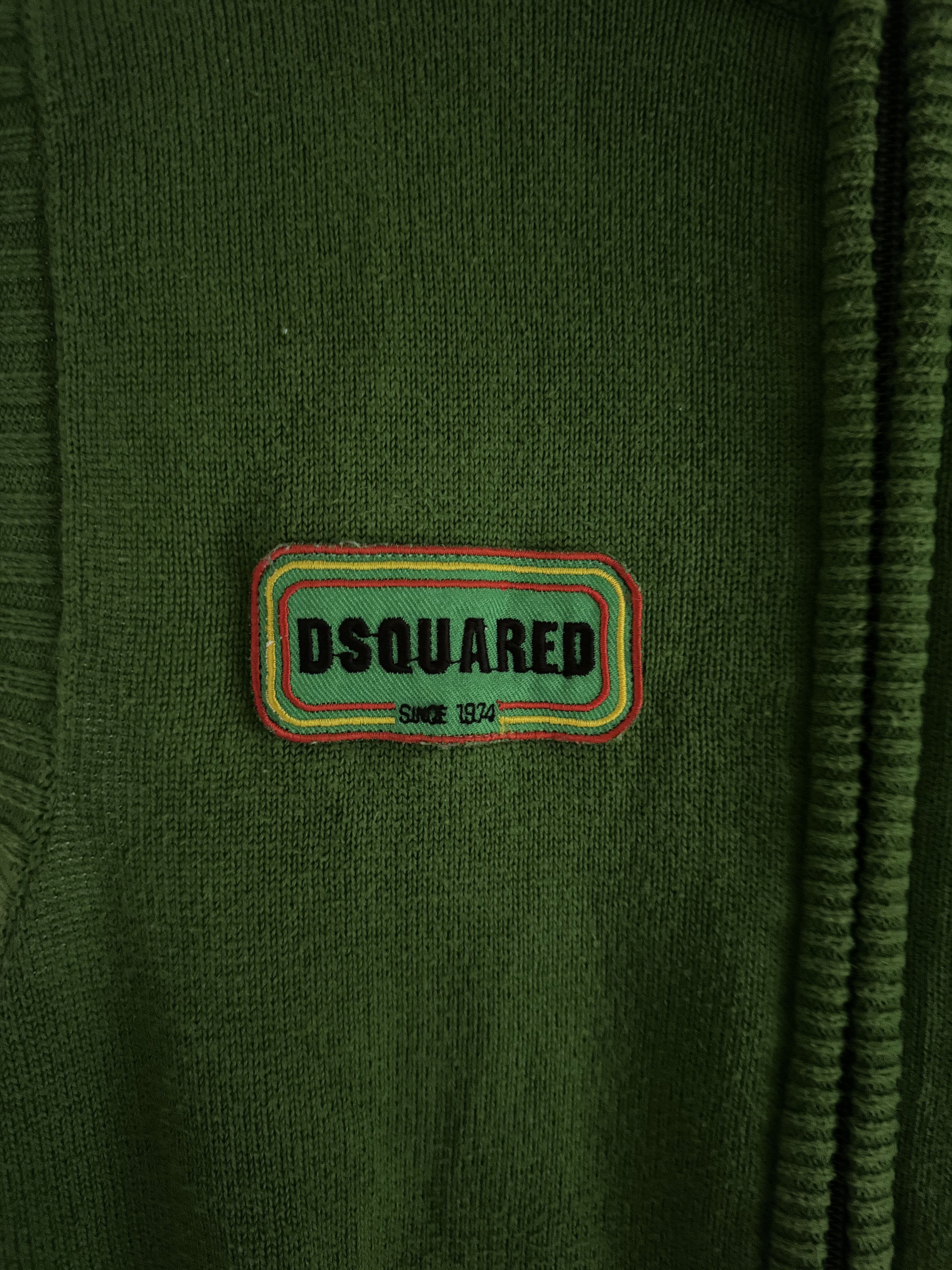 Dsquared2 Brotherhood Graphic Zip Knit Vest Size US M / EU 48-50 / 2 - 6 Thumbnail