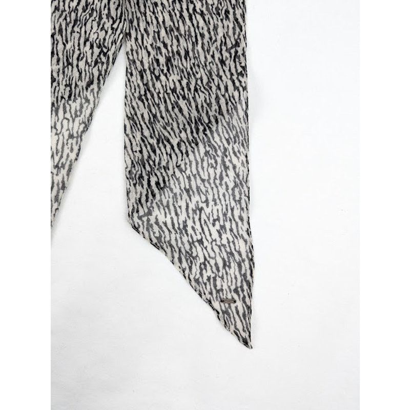 Saint Laurent Paris o1rshd1 Size: OS / Zebra Print Wool Etamine Size ONE SIZE - 5 Thumbnail