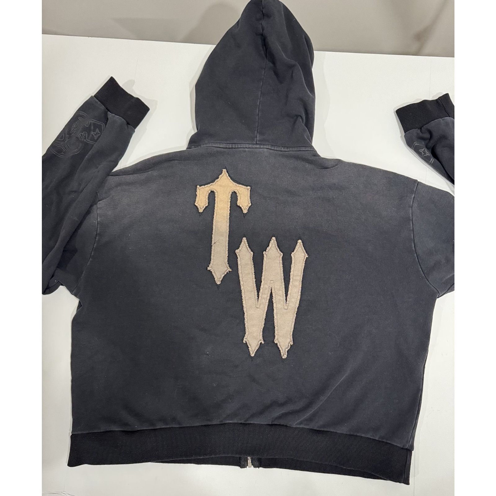 Other Toxic WRLD Zip Hoodie L Black Gothic Streetwear Y2K Grunge Size US L / EU 52-54 / 3 - 2 Thumbnail