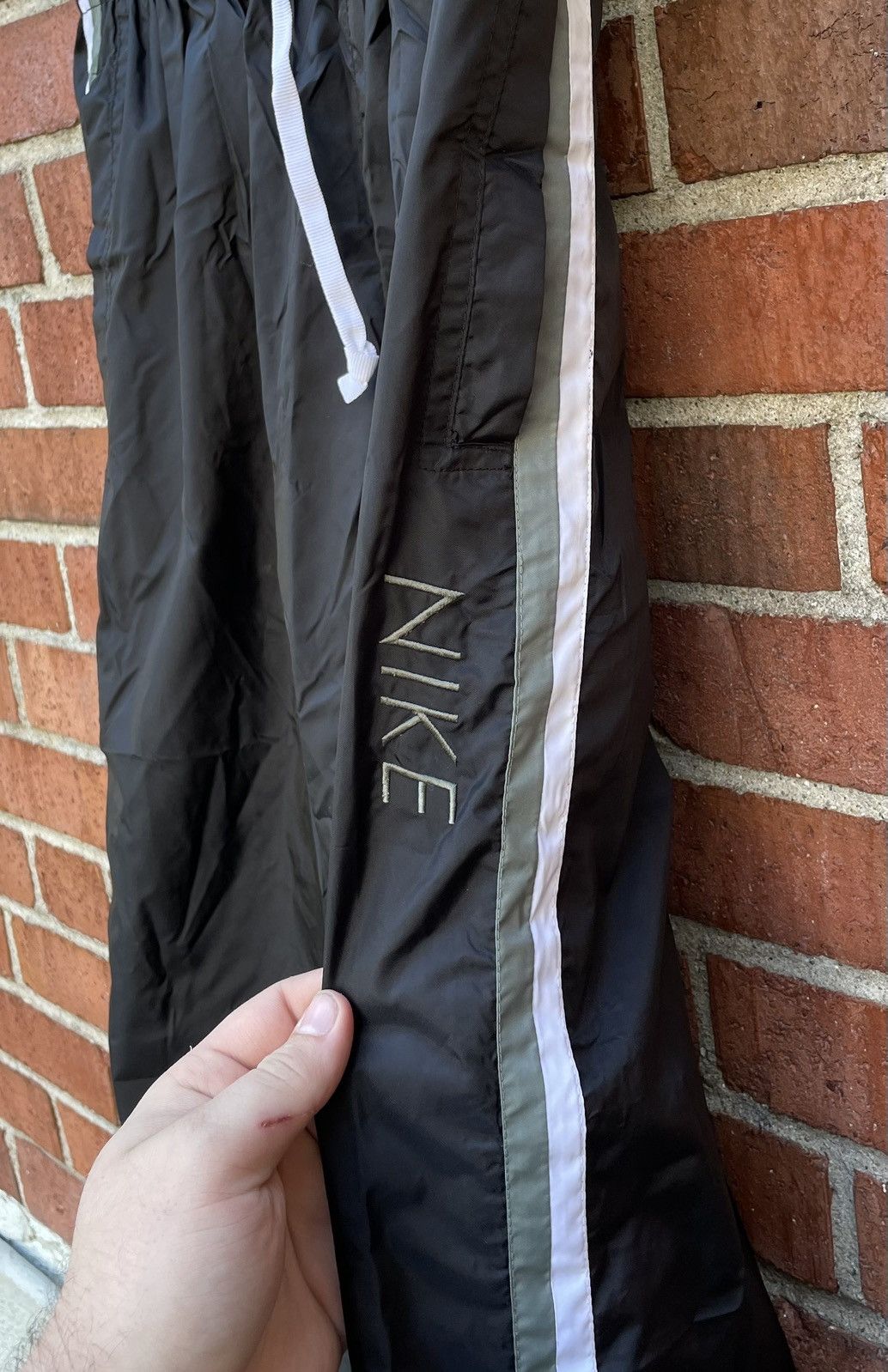 Nike Vintage NIKE Spell Out Side Striped Athletic Track Pants Size US 30 / EU 46 - 3 Thumbnail