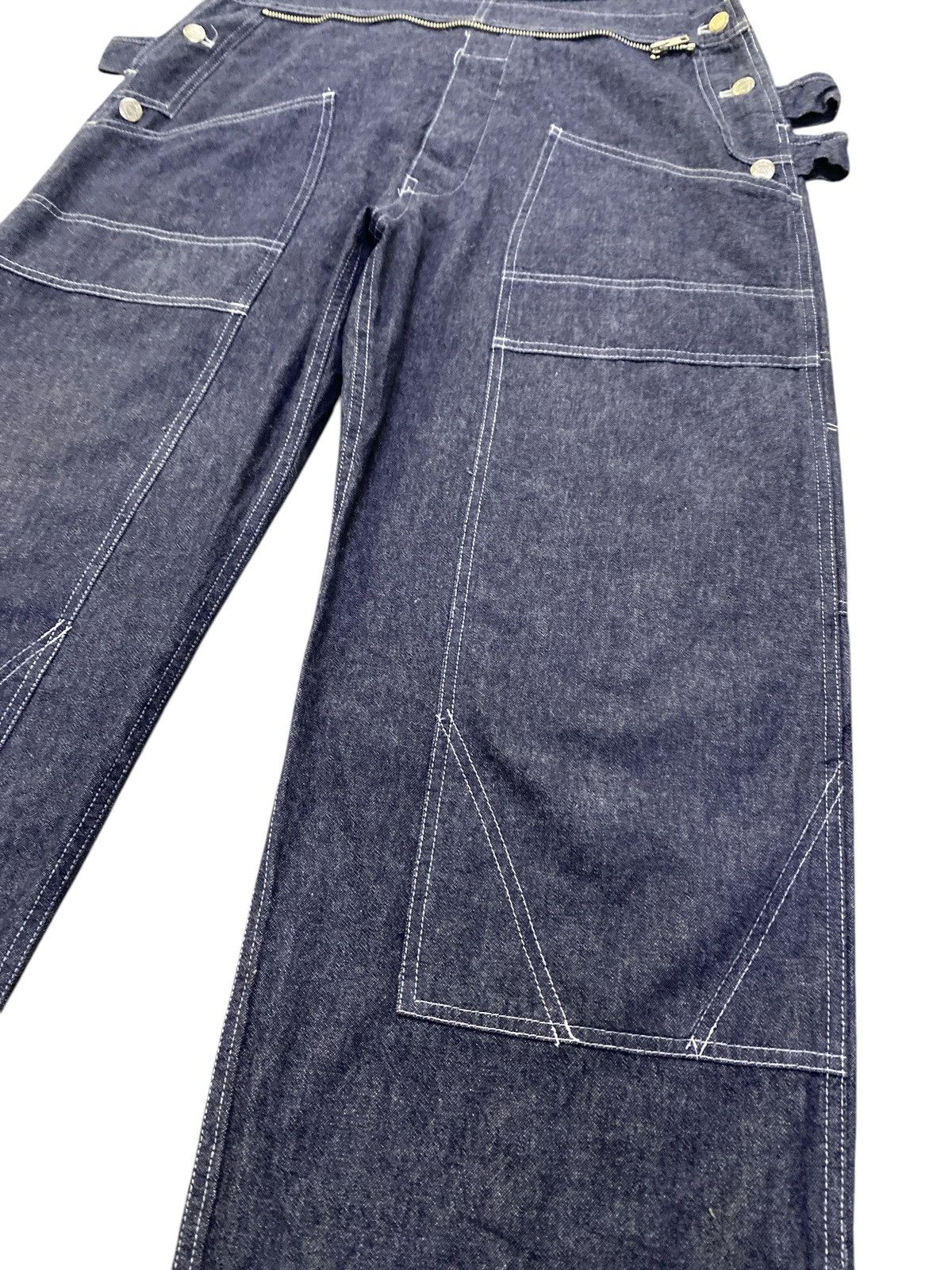 Japanese Brand × PERSON'S Japanese Brand Person’s for Men Double Knee Denim Overalls Size US 36 / EU 52 - 6 Thumbnail