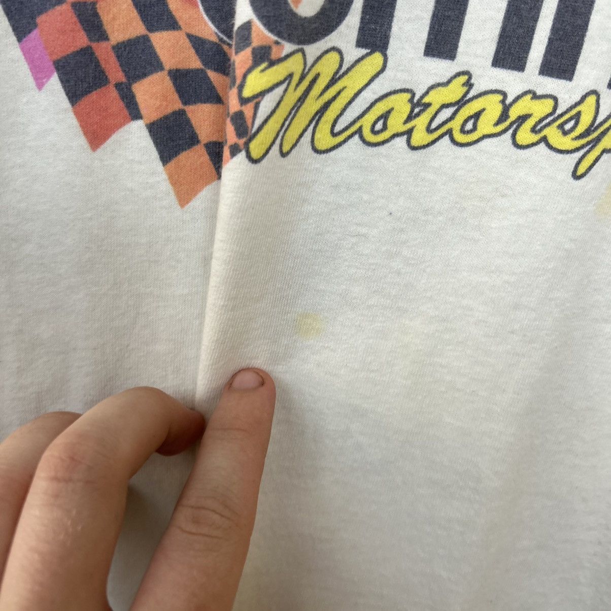 NASCAR Vintage Comma Racing Motorsport Big logo 90’s tee size XL Size US XL / EU 56 / 4 - 6 Thumbnail