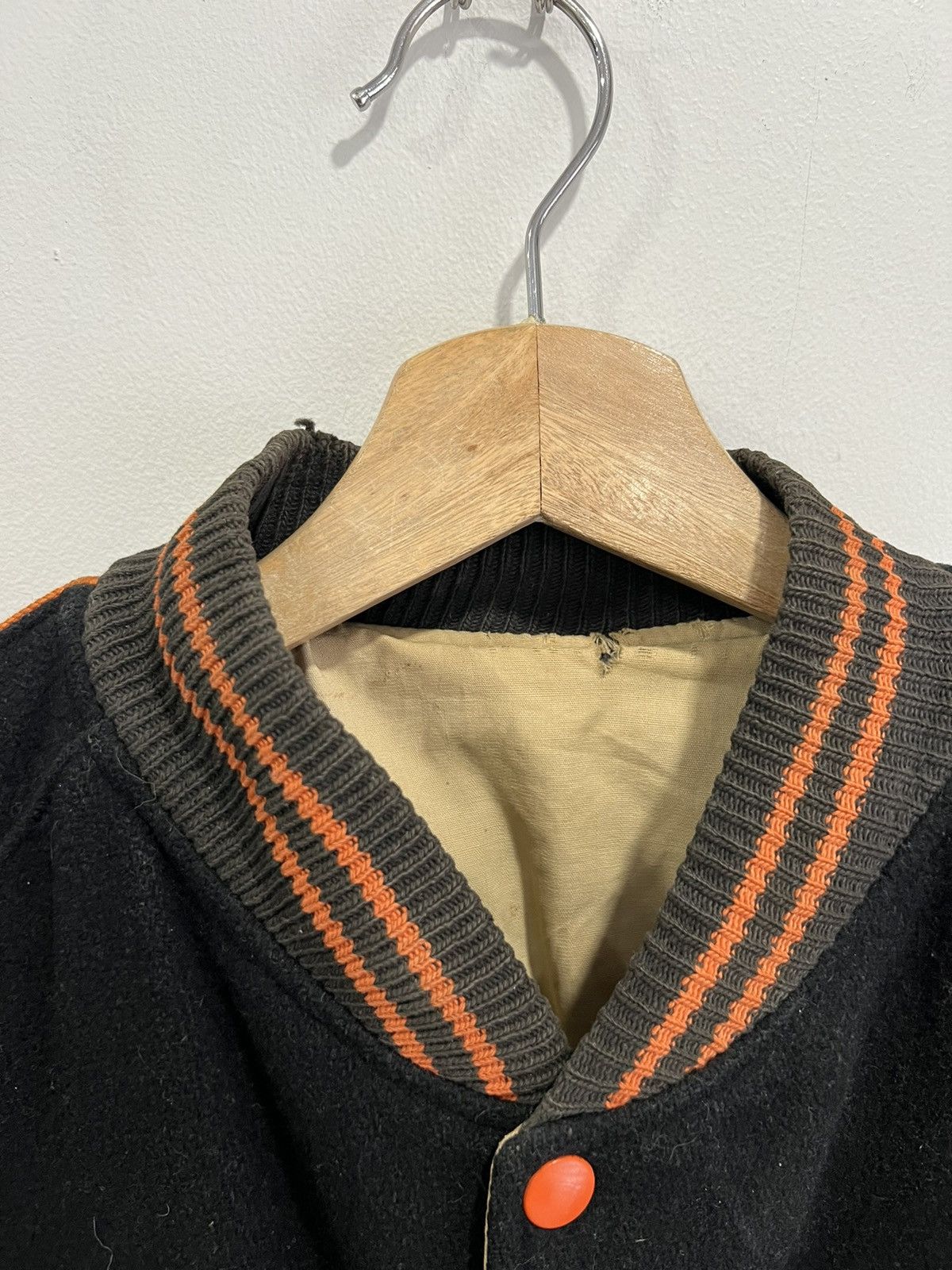 Vintage Vintage 1950s 60s Letterman Varsity Blank Wool Jacket sz 36 Size US S / EU 44-46 / 1 - 6 Thumbnail