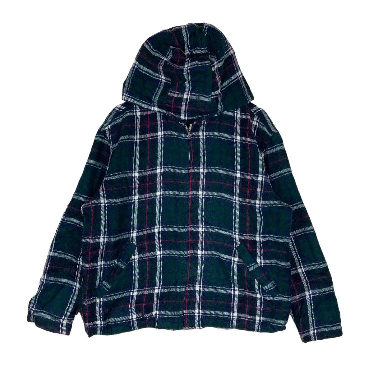 Zippo Vintage ZIPPO Checkered Zipper Hoodie Jacket Size US L / EU 52-54 / 3 - 1 Thumbnail