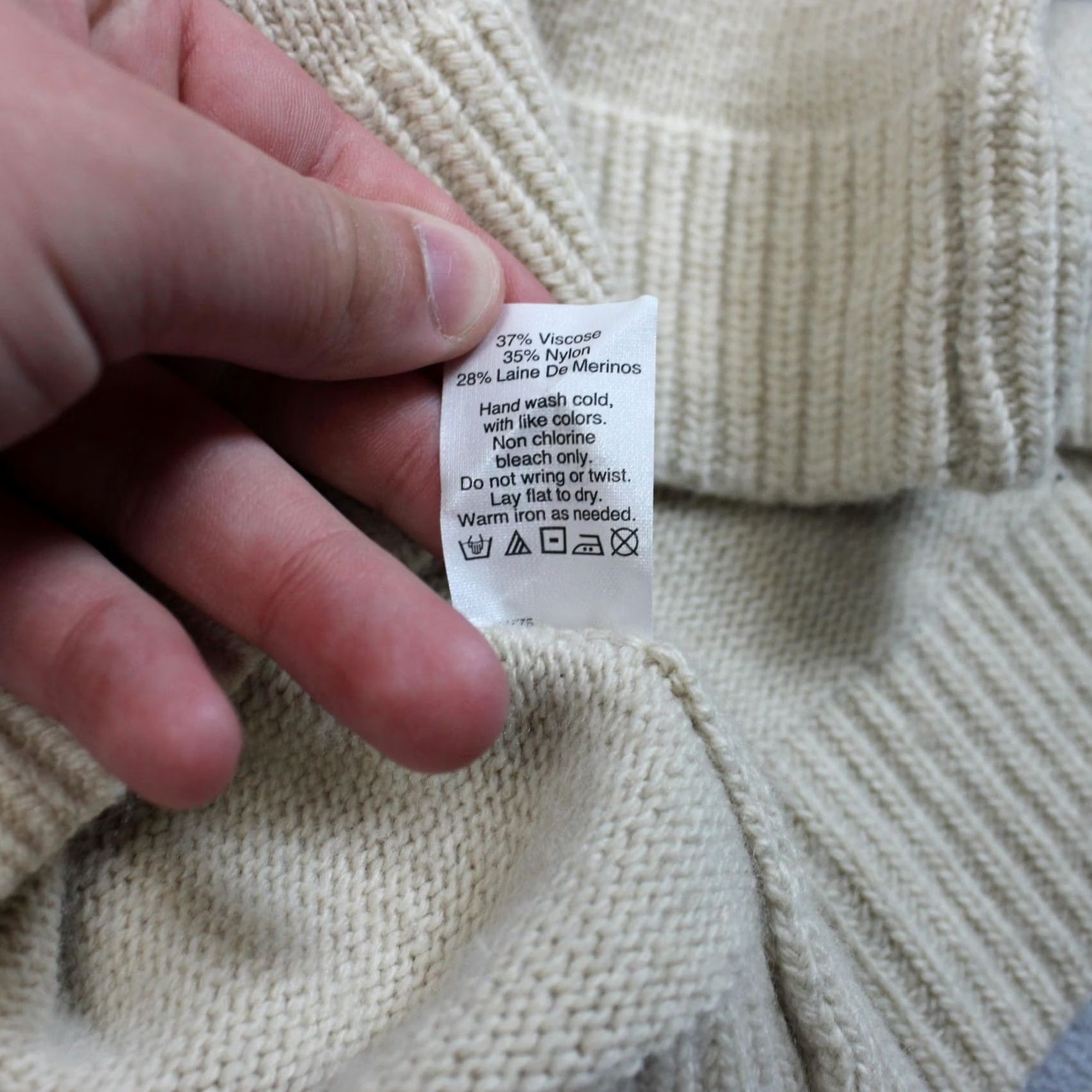 J.Crew J.CREW Womens Small White Turtleneck Merino Wool Blend Cozy Heritage Size S / US 4 / IT 40 - 5 Thumbnail