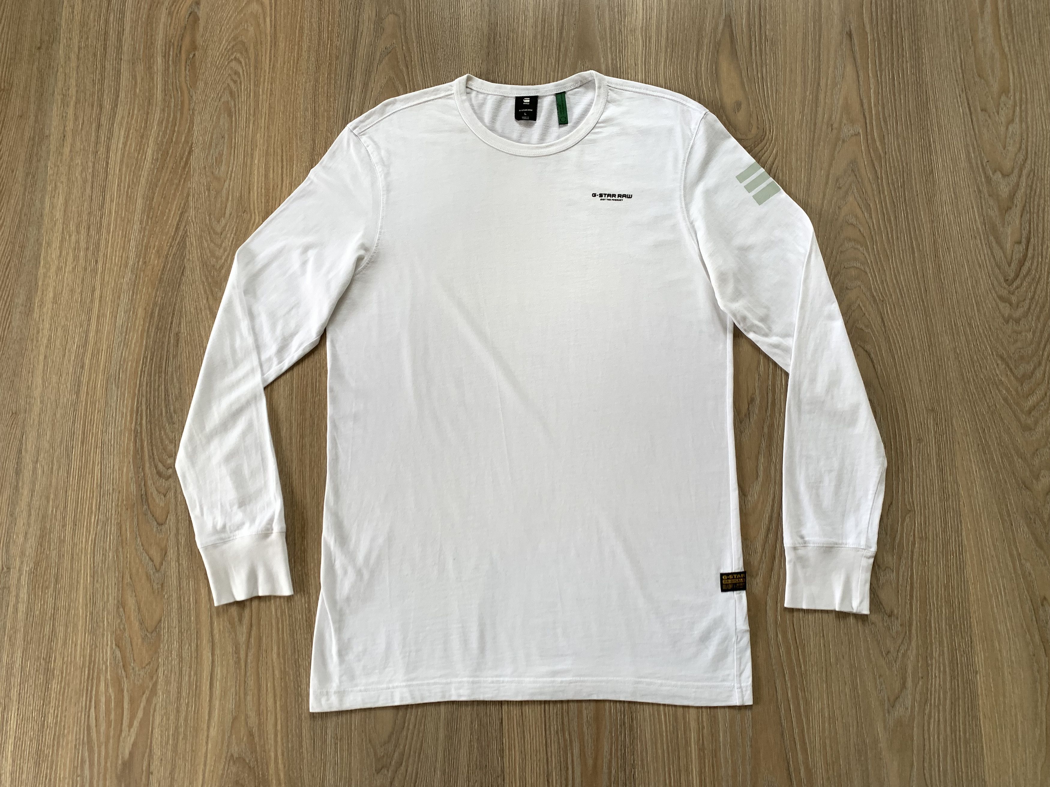 G-Star G Star Raw Basic White Long Sleeve T Shirt Size US L / EU 52-54 / 3 - 10 Thumbnail