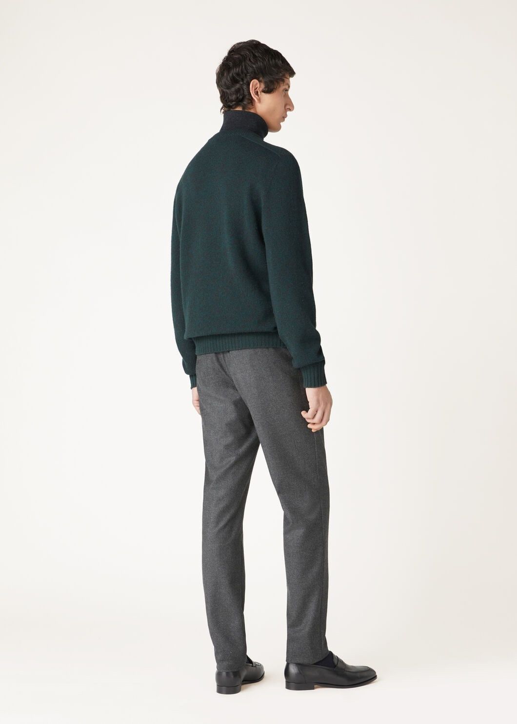 Loro Piana o1w1db10725 FAO6211 Mastallone Crewneck Sweater Dark Green Size US M / EU 48-50 / 2 - 5 Thumbnail