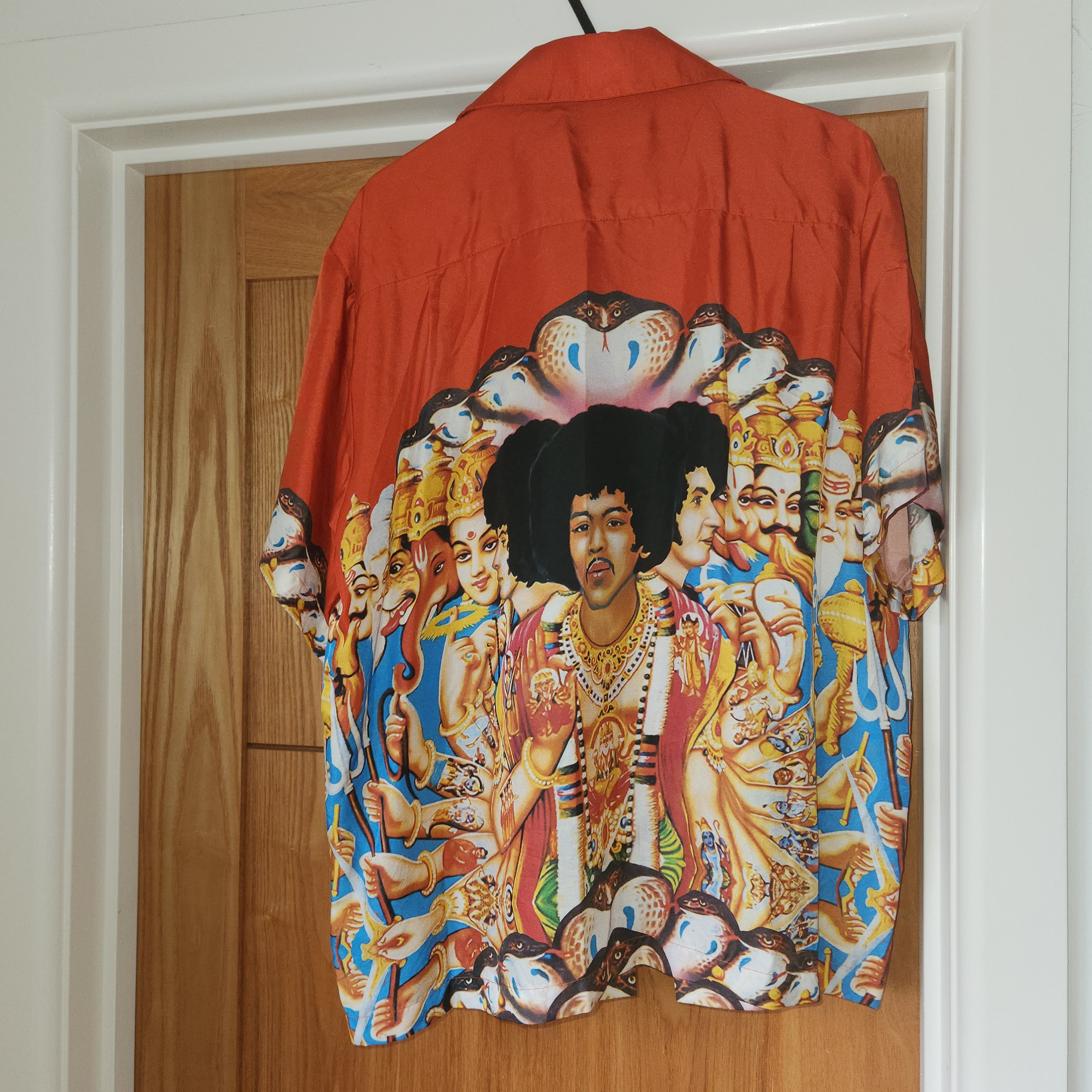 Amiri AMIRI Jimi Hendrix Silk Camp Collar Shirt Medium Size US M / EU 48-50 / 2 - 2 Thumbnail