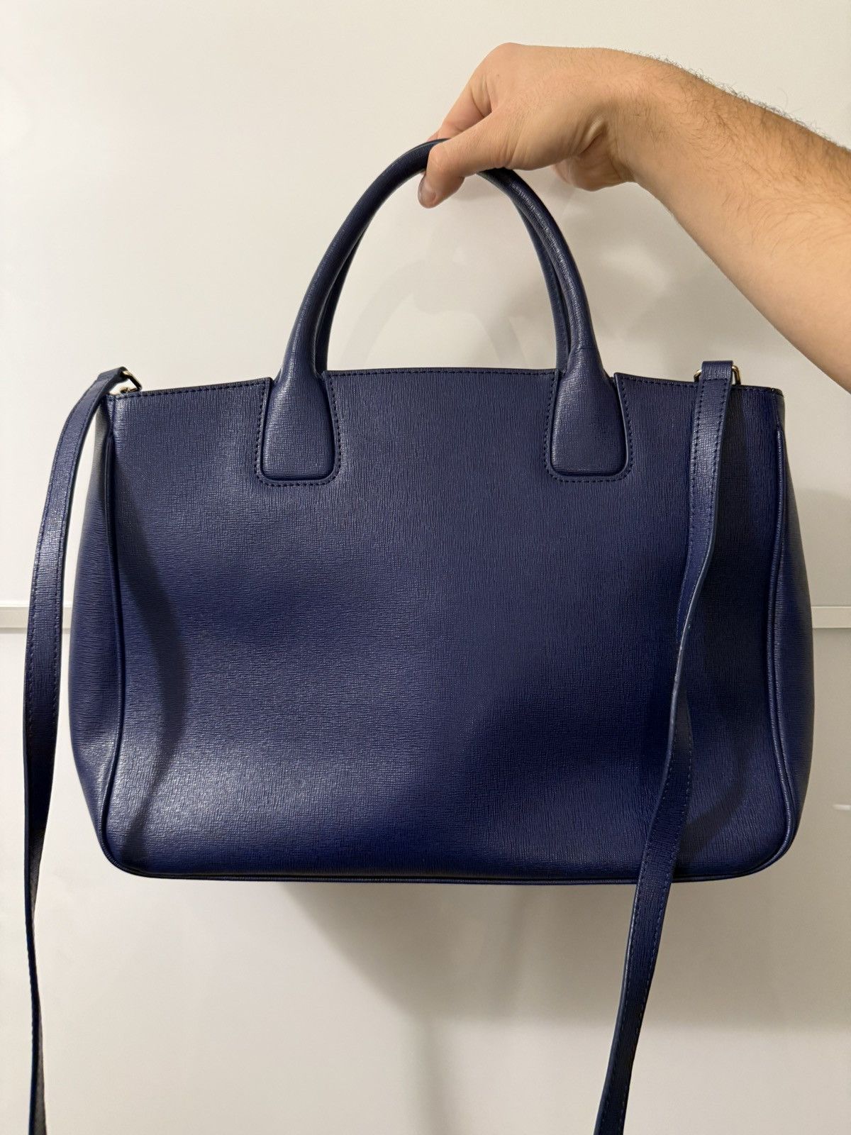 Furla Furla blue Leather Handbag Size ONE SIZE - 2 Thumbnail