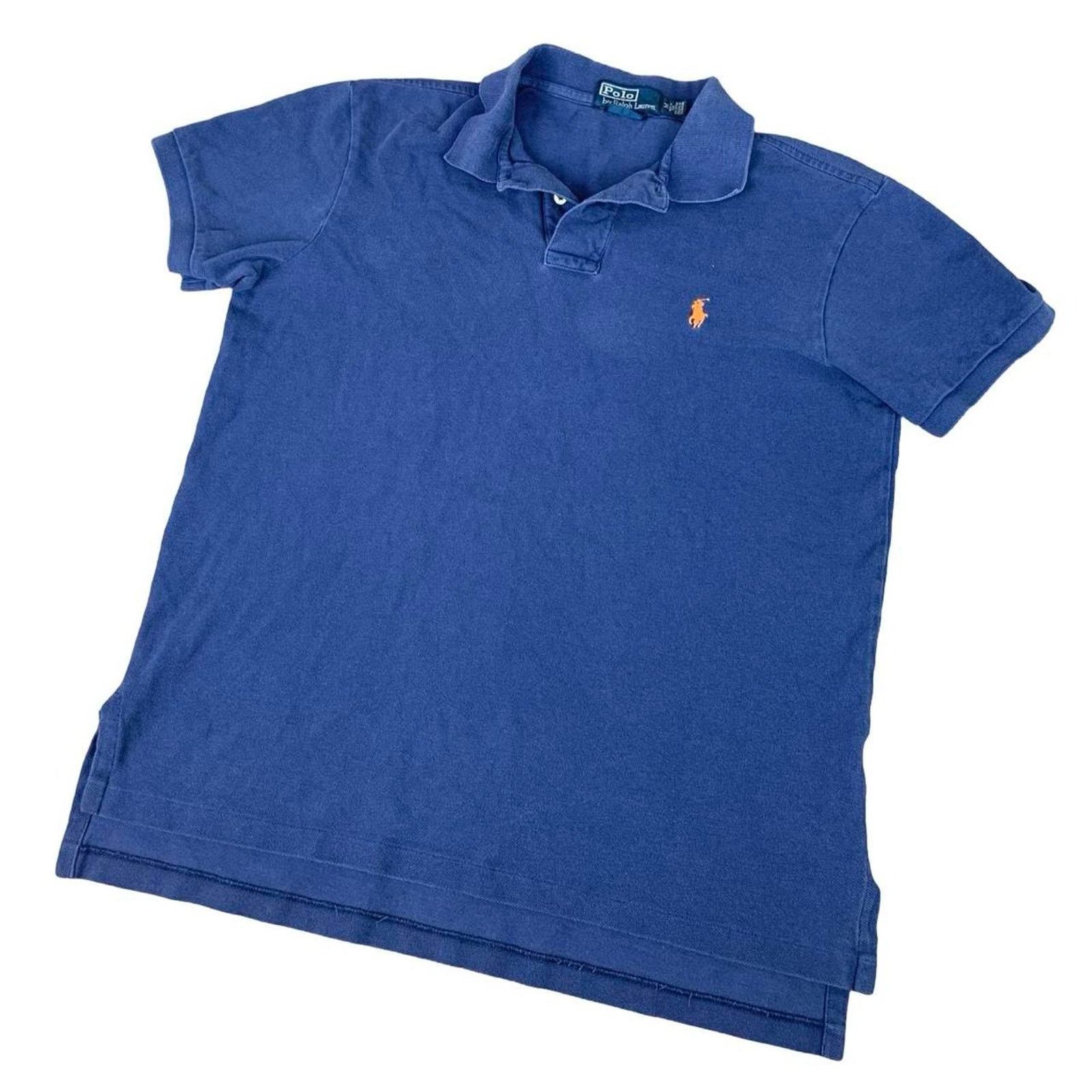 Polo Ralph Lauren × Vintage Vintage Polo Ralph Lauren Blue 90s Polo Shirt Size US M / EU 48-50 / 2 - 1 Thumbnail