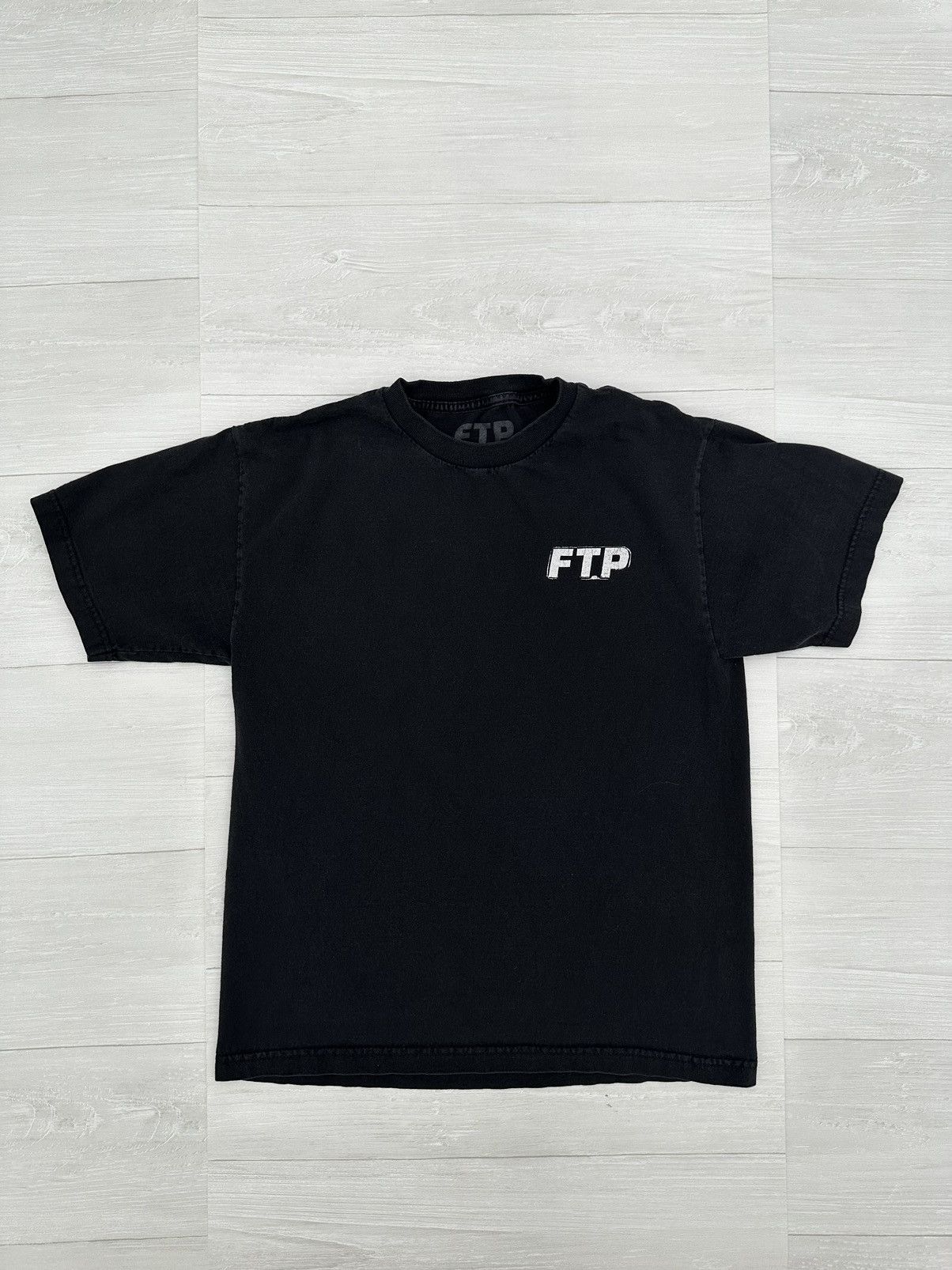 Fuck The Population Fuck The Population Black Rubber Stamp Logo Tee Medium Size US M / EU 48-50 / 2 - 4 Thumbnail