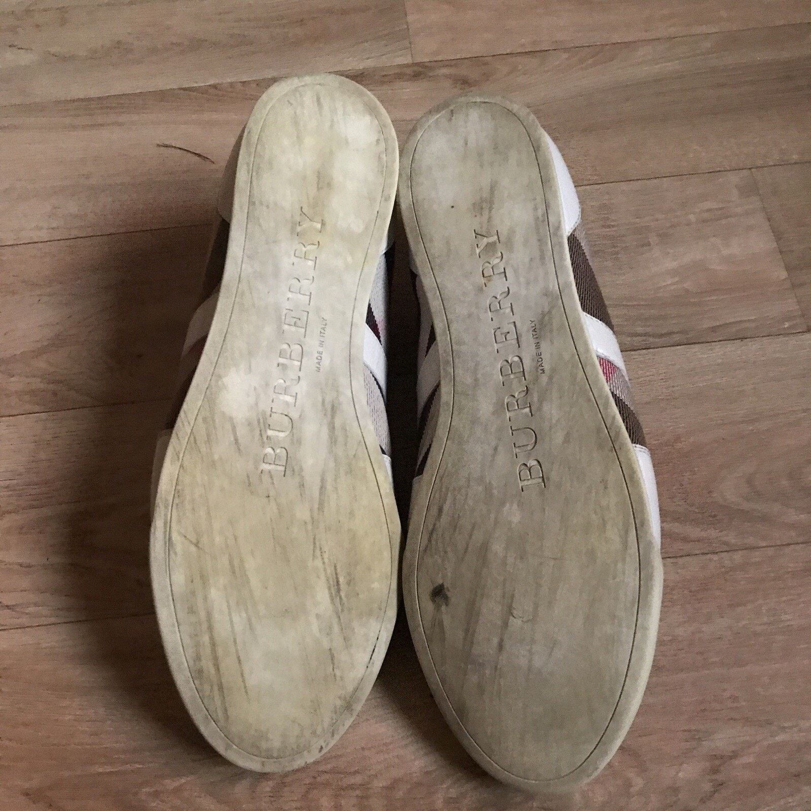 Burberry BURBERRY SHOES SNEAKERS WOMEN'S Nova check Canvas Leather Size US 9 / IT 39 - 6 Thumbnail