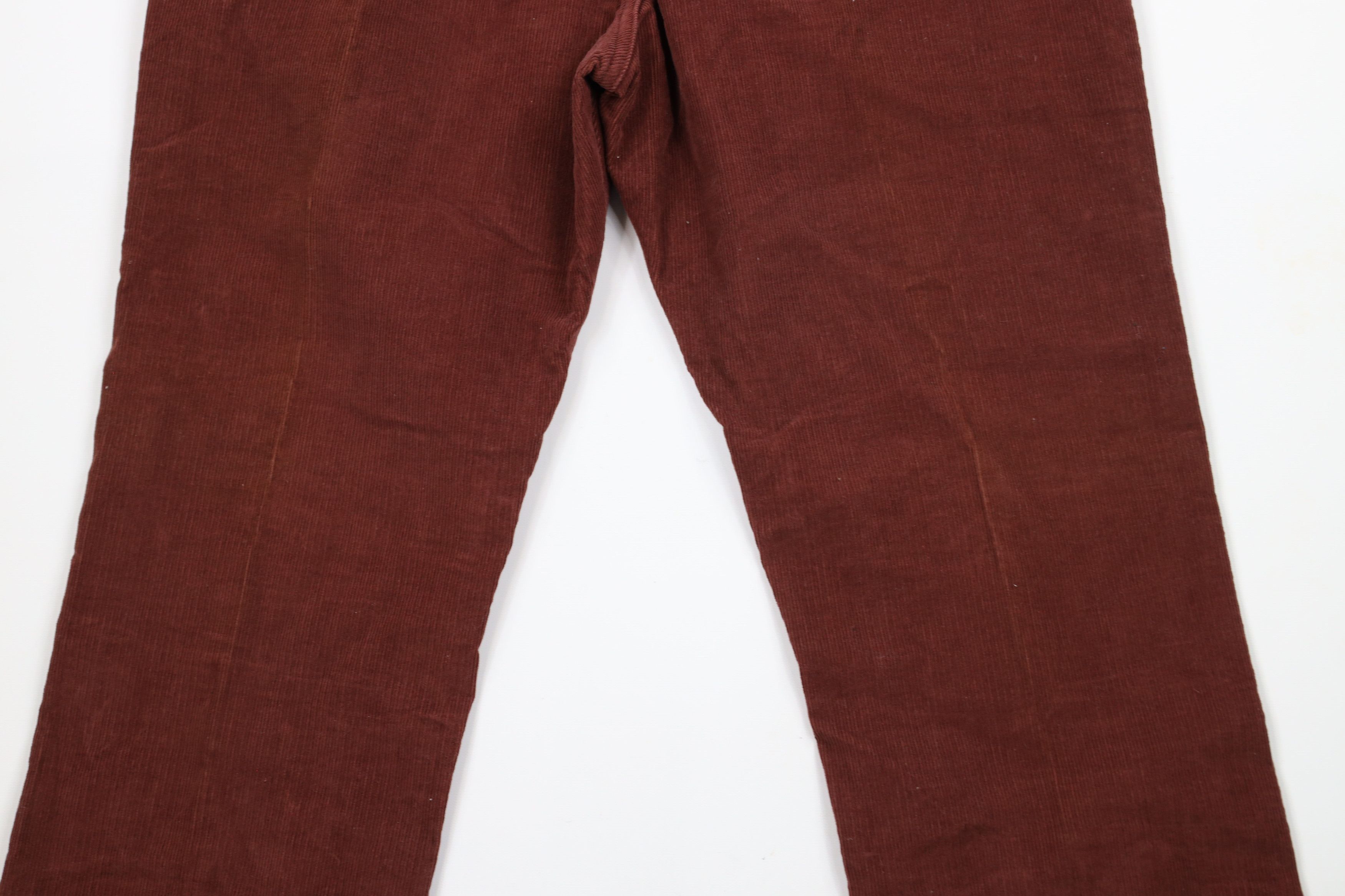 Lee × Vintage Vintage 90s Lee Bootcut Western Corduroy Chino Pants Red USA Size US 38 / EU 54 - 11 Thumbnail