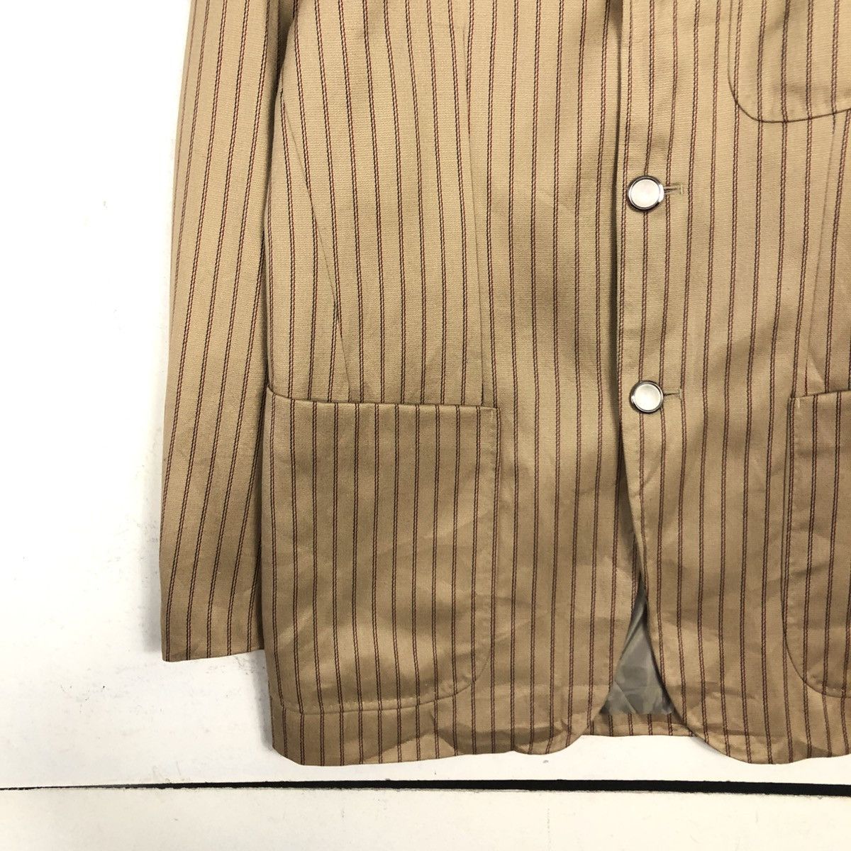 Issey Miyake 💥VINTAGE CHORE WORK JACKET STRIPED SABI SABI Size US M / EU 48-50 / 2 - 6 Thumbnail