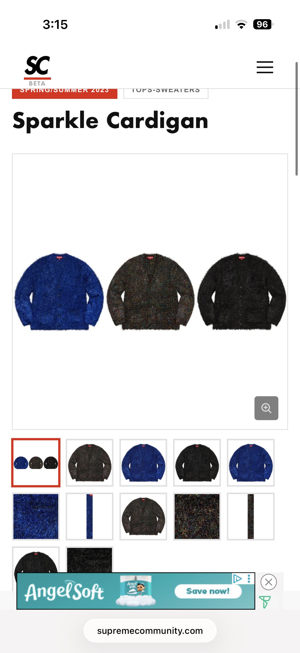 Supreme Supreme sparkle cardigan Size US L / EU 52-54 / 3 - 2 Thumbnail