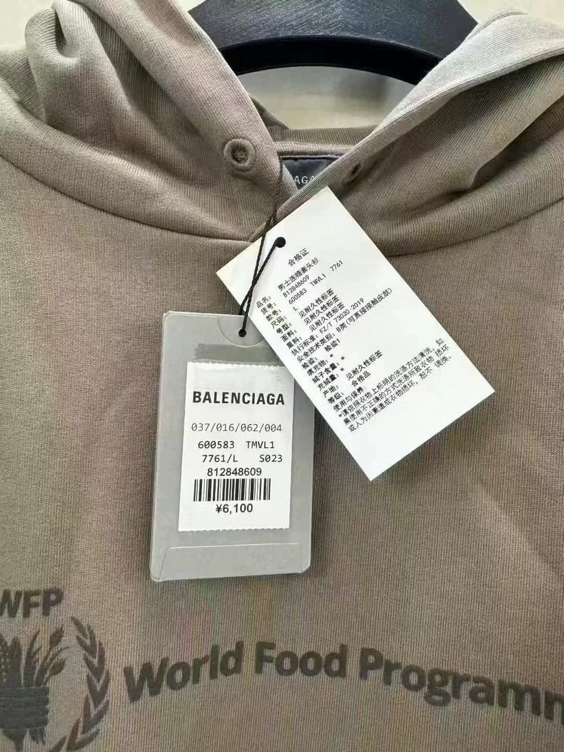 Balenciaga Balenciaga Joint Brand Grain Wheat Ear Hoodie Size US L / EU 52-54 / 3 - 5 Thumbnail