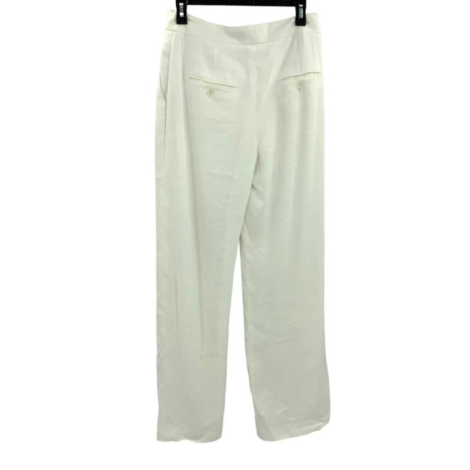 Other Judith & Charles White Quinn Linen Blend Pant 4 NWOT $450 Size 27" / US 4 / IT 40 - 5 Thumbnail