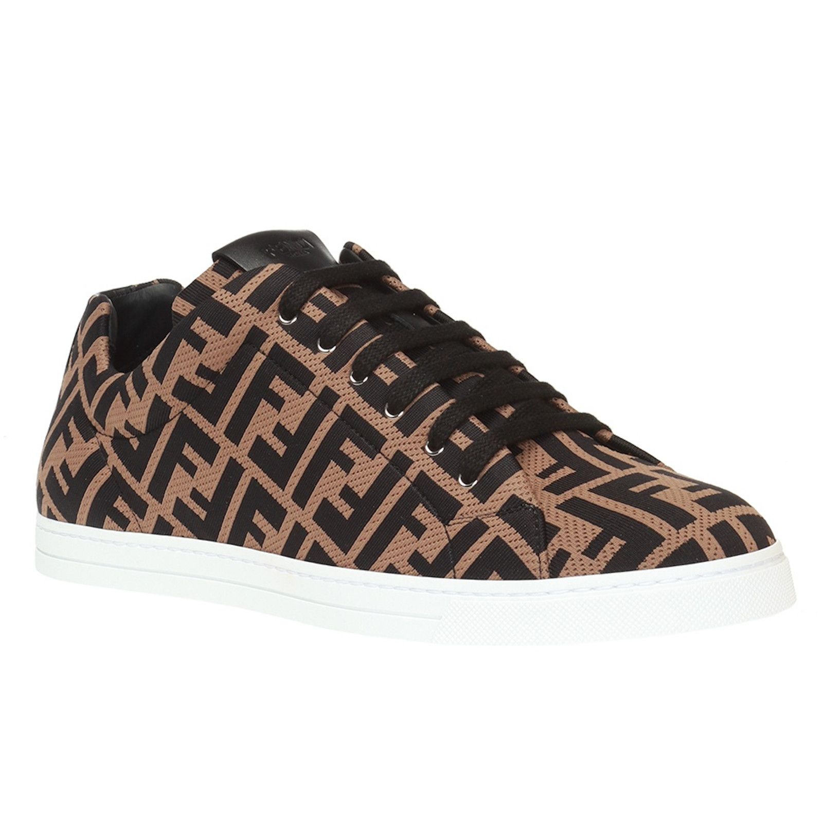 Fendi Fendi Forever Allover Logo Monogram Tabacco Brown Black Size US 13 / EU 46 - 6 Thumbnail