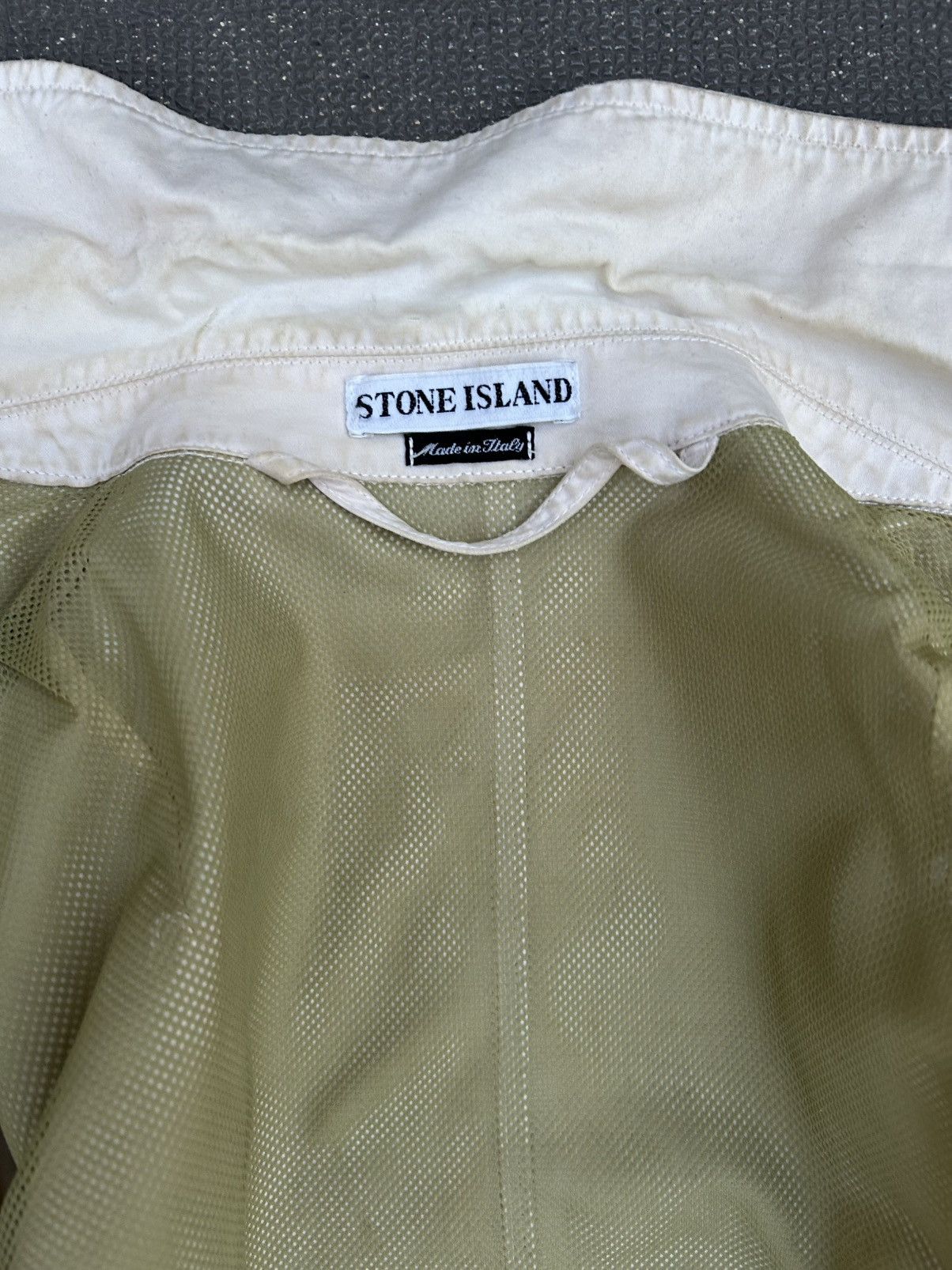 Stone Island Stone island SS1995 Raso Gommato White Multi Pocket Jacket Size US M / EU 48-50 / 2 - 11 Thumbnail