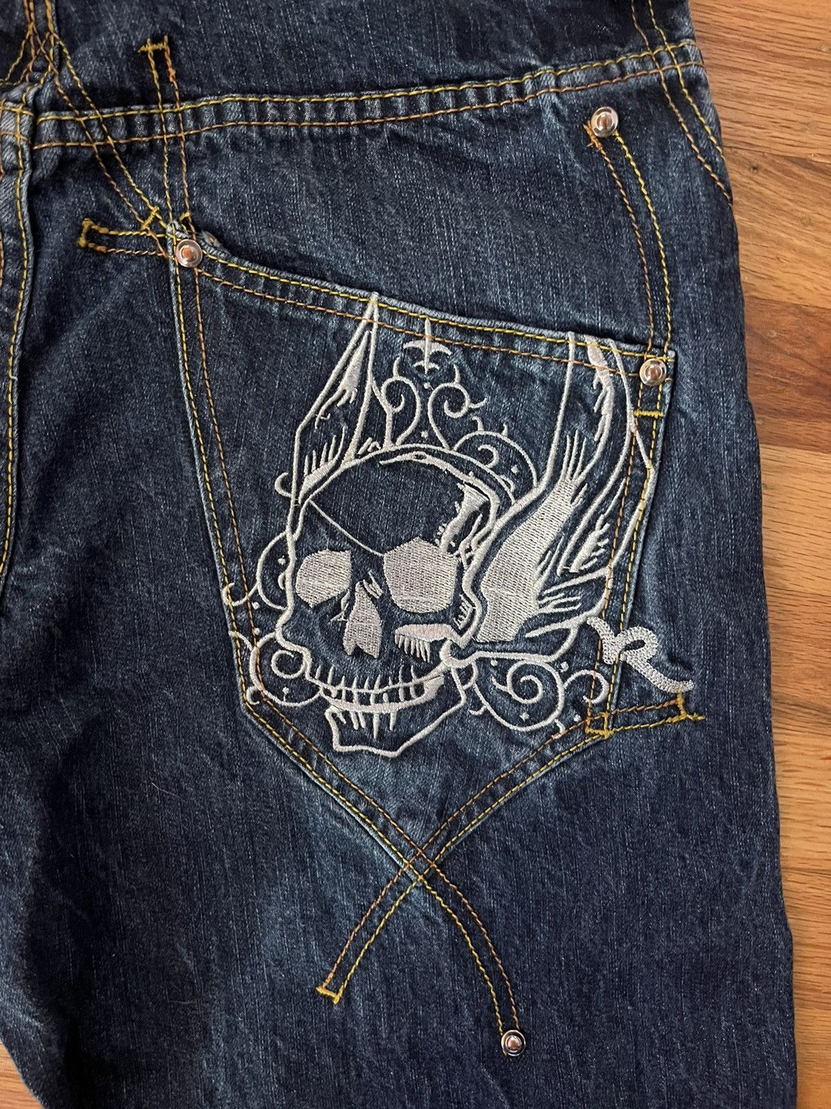 Rocawear × Vintage Rocawear embroidered baggy jeans Size US 34 / EU 50 - 4 Thumbnail