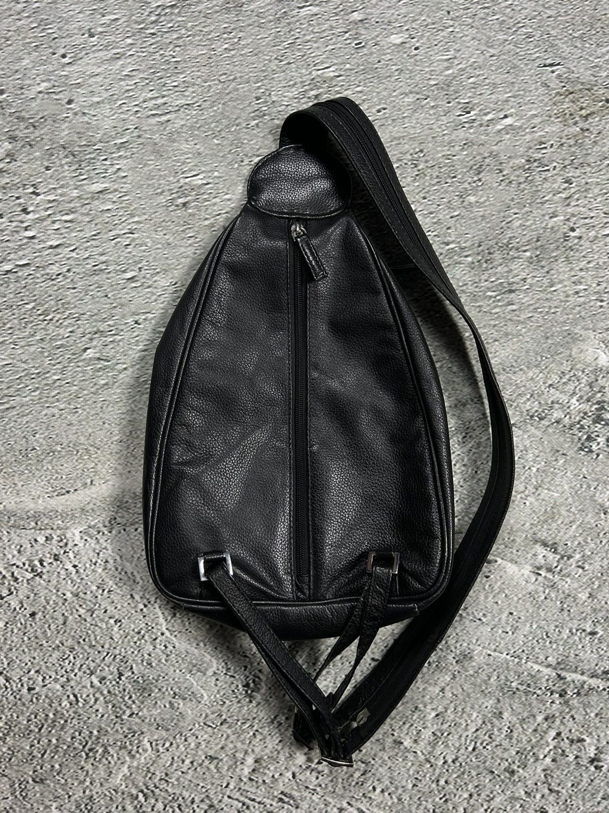 Leather Leather Sling Bag vintage black Size ONE SIZE - 3 Thumbnail