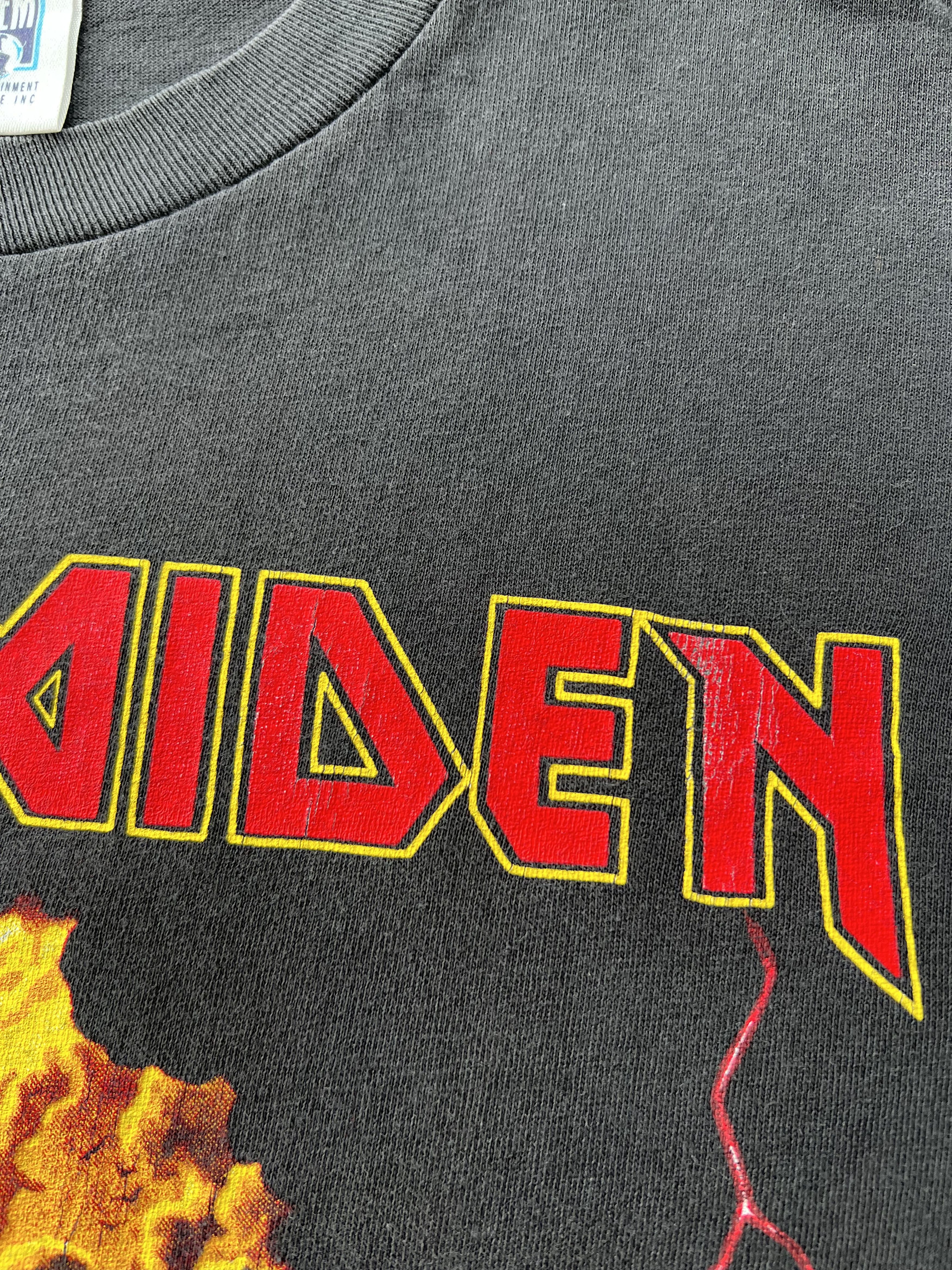 Band Tees Vintage 1993 Iron Maiden Hallowed Be Thy Name Black T-shirt Size US L / EU 52-54 / 3 - 5 Thumbnail