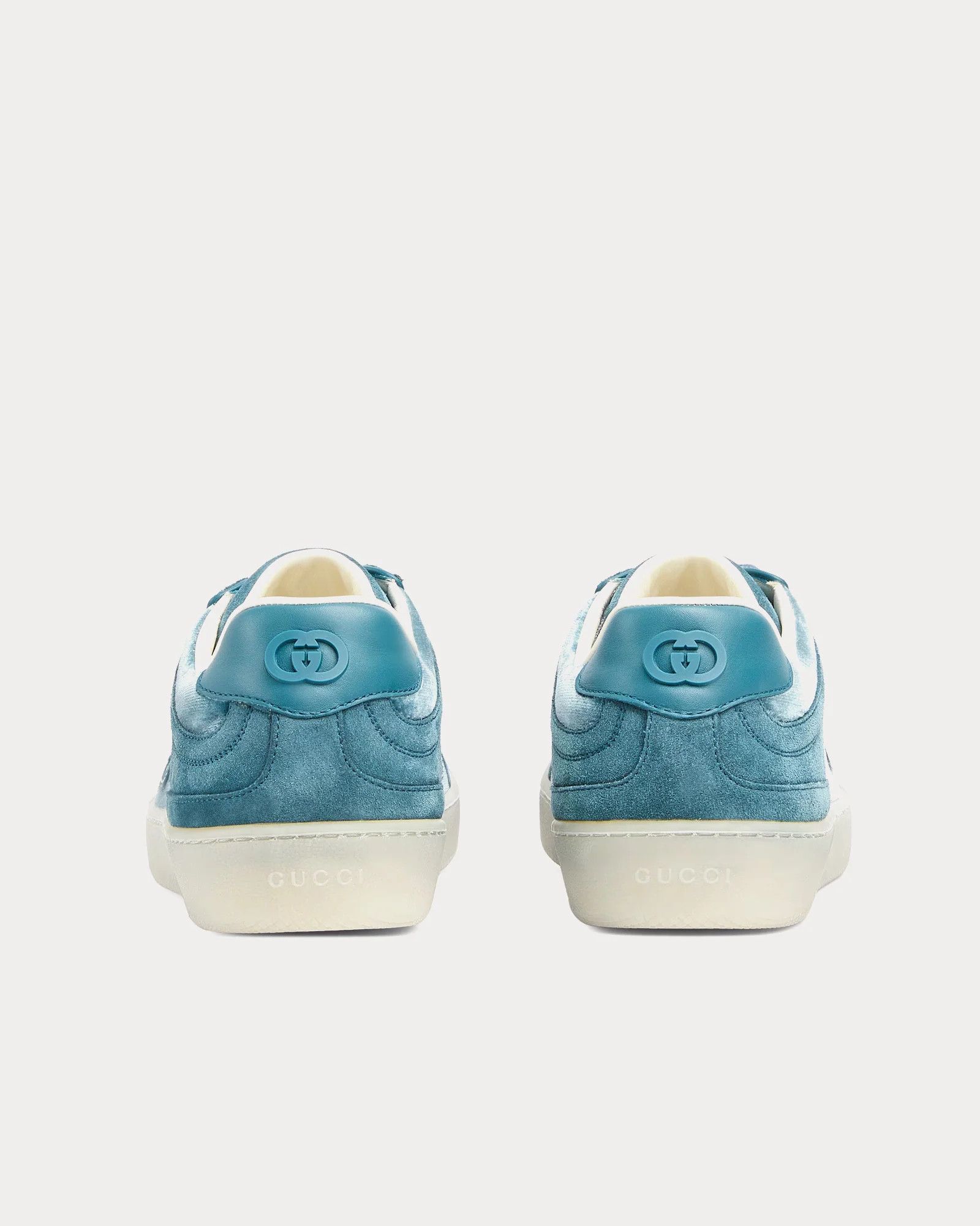 Gucci o1loc1c0326 812656 Women's G75 Sneakers in Blue Size US 6.5 / IT 36.5 - 4 Thumbnail