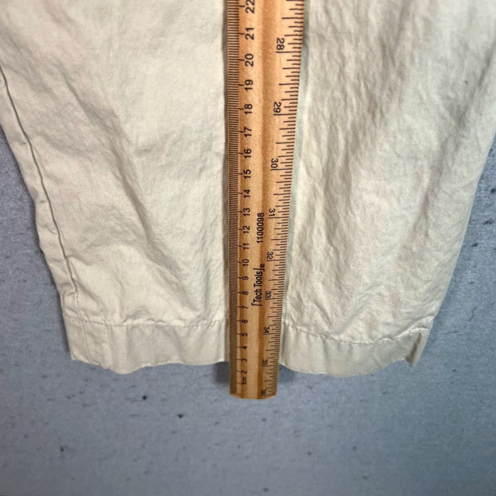 Buck Mason Buck Mason Mens Size 34 Chino Pants Casual Straight-Leg Beige Cotton Flat Front 34 in Inseam 24 in Size US 34 / EU 50 - 6 Thumbnail