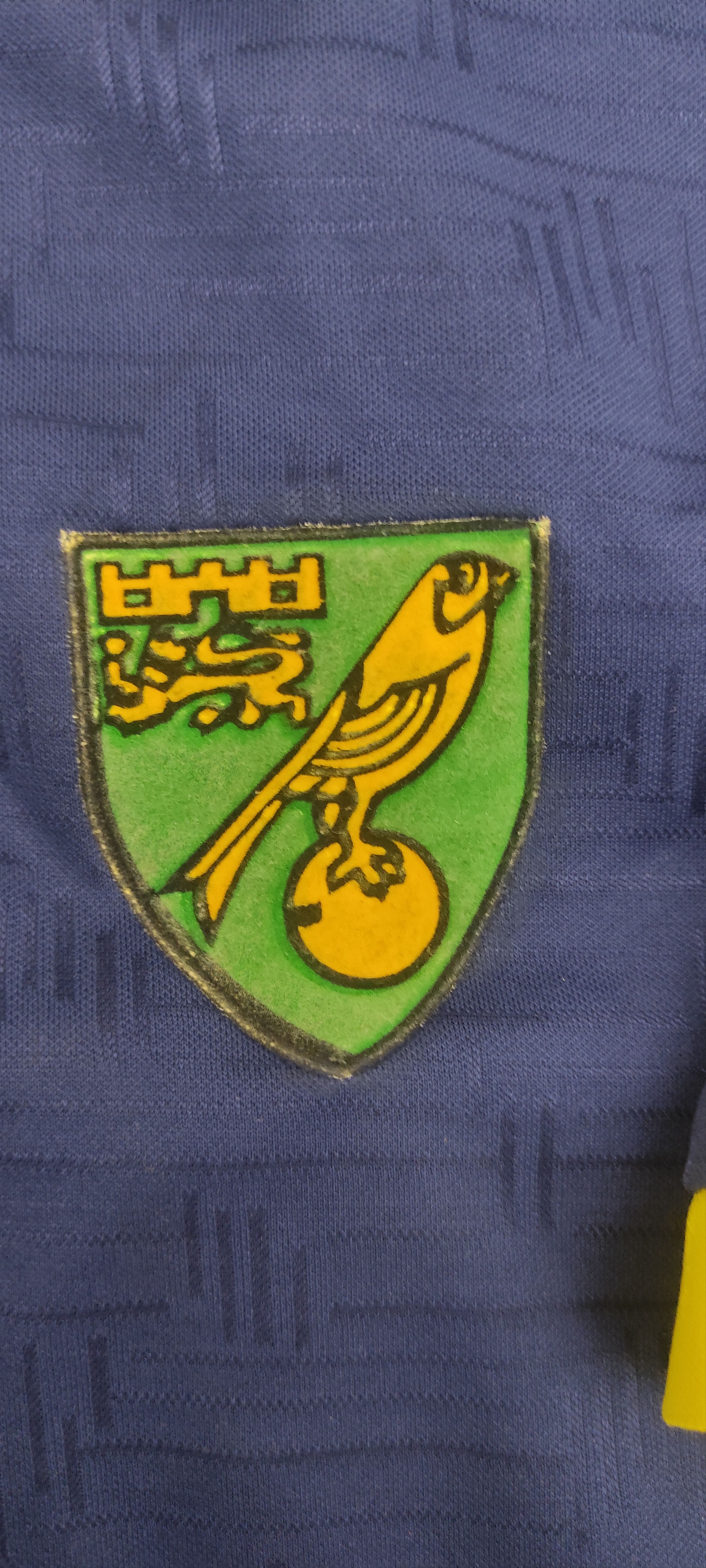 Roberto Cavalli Norwich City Third football shirt 1992 - 1994 Rare Size US L / EU 52-54 / 3 - 3 Thumbnail