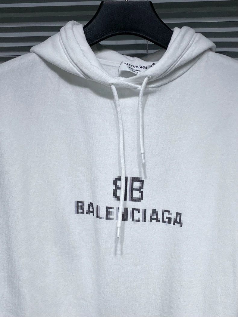 Balenciaga Balenciaga Double B mosaic monogram print hoodie 2503-Nexta Size US M / EU 48-50 / 2 - 3 Thumbnail