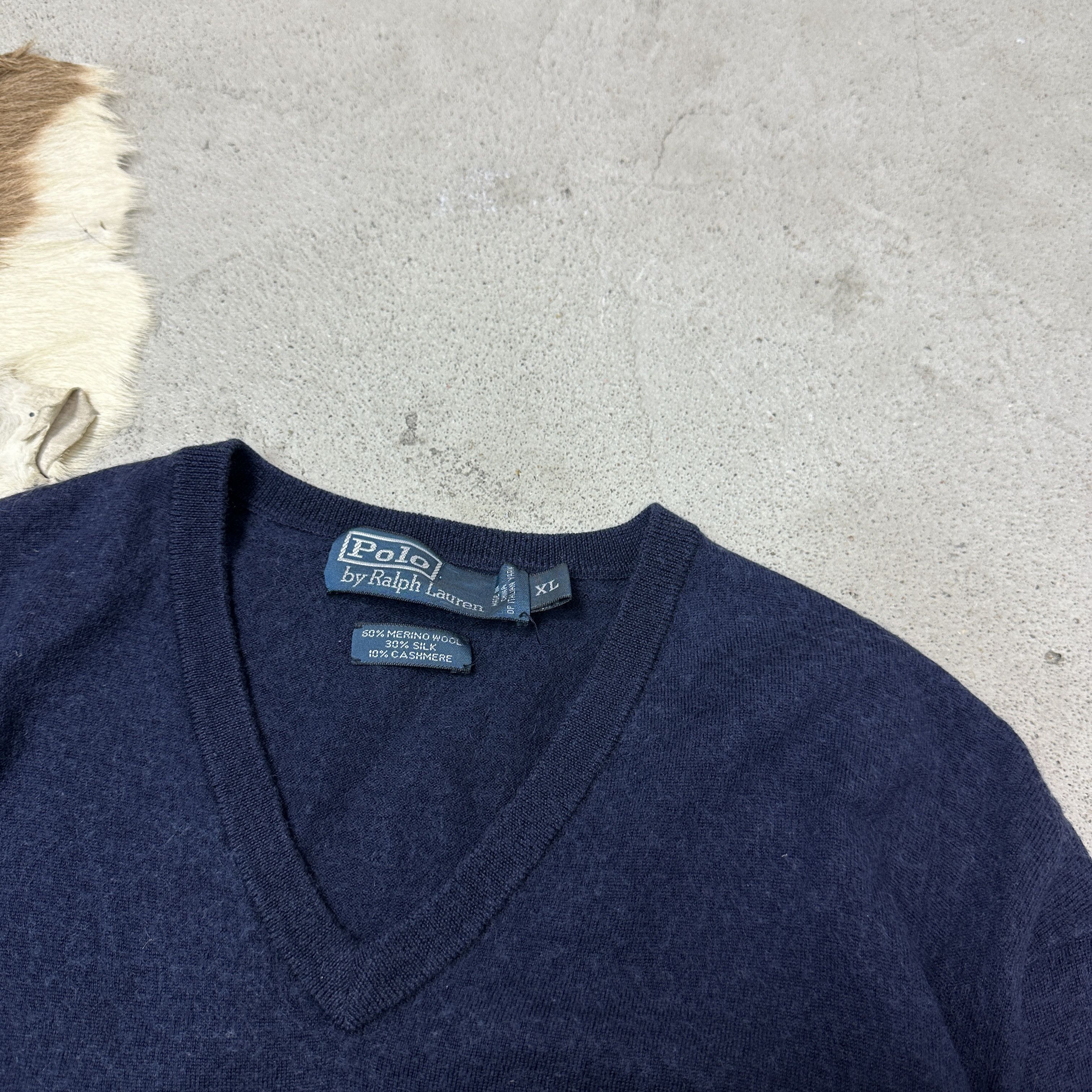 Polo Ralph Lauren Vintage Ralph Lauren Merino Wool Cashmere Silk Sweater Y2K Size US XL / EU 56 / 4 - 3 Thumbnail