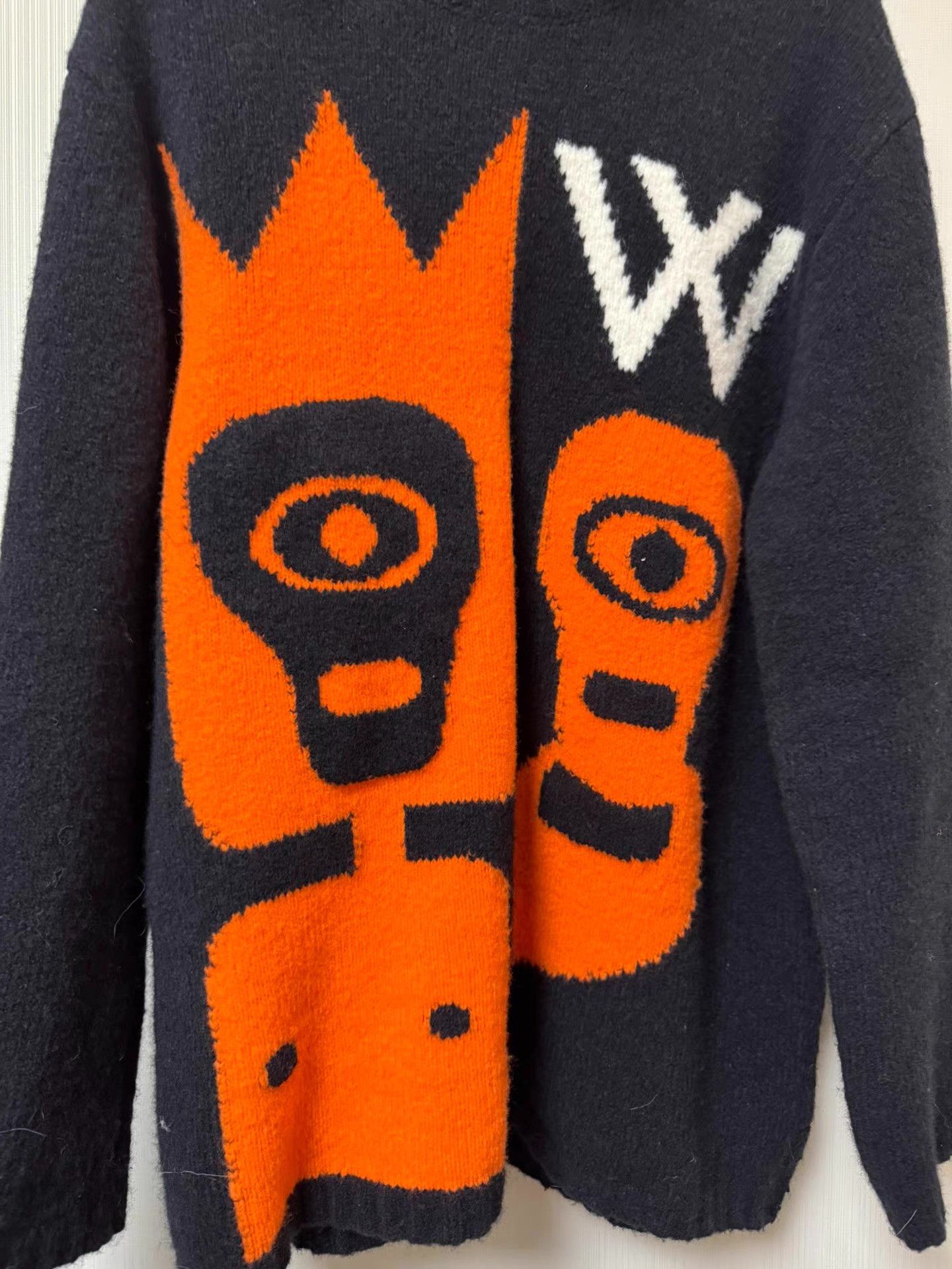 Walter Van Beirendonck skull pattern turtleneck sweater Q8 Size US L / EU 52-54 / 3 - 2 Thumbnail