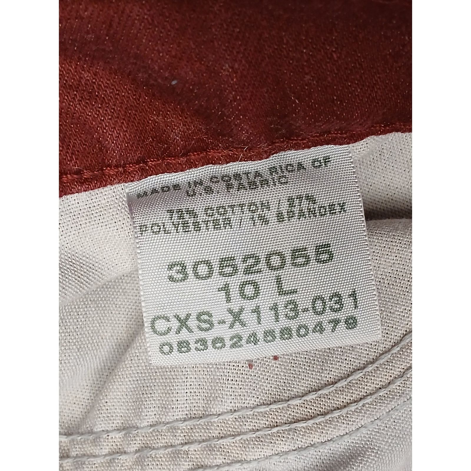 Lee Lee (10L) Vintage Burgundy High Rise Tapered Leg Denim Jeans Size 32" / US 10 / IT 46 - 8 Thumbnail