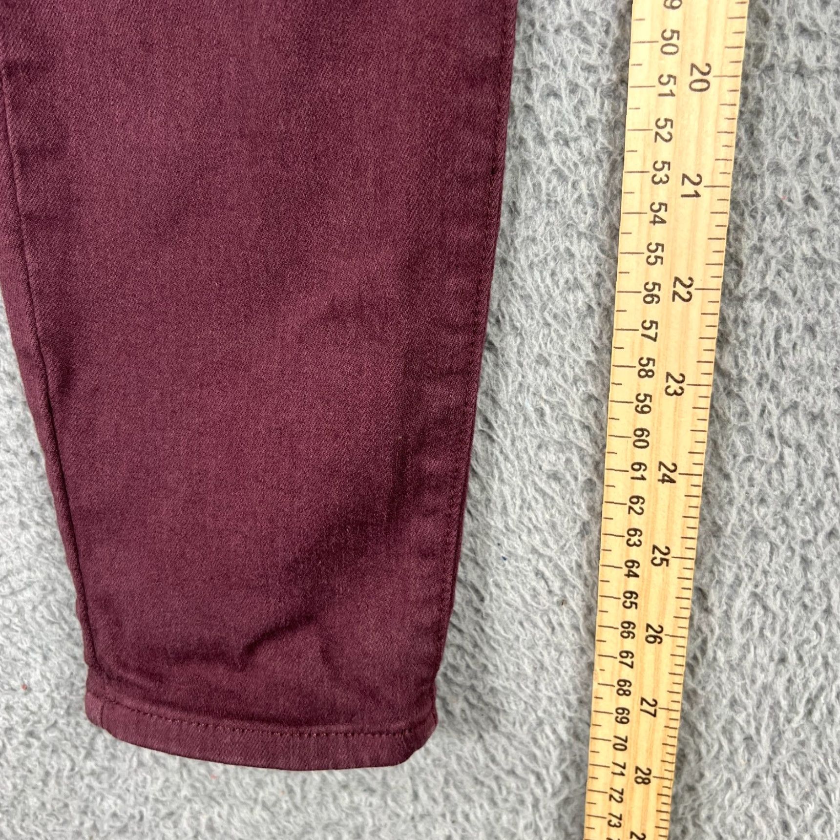 Paige Paige Jeans Womens 25 Verdugo Ankle Skinny Red Stretch Denim Size 42" / US 20 - 3 Thumbnail