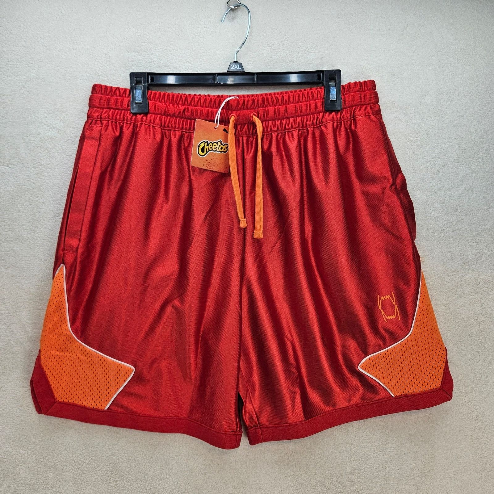 Puma PUMA HOOPS X CHEETOS MEN'S XLARGE BASKETBALL SHORTS RED ORGE Size US 32 / EU 48 - 1 Thumbnail