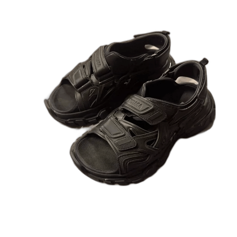 Balenciaga Track 2.0 Beach Sandals Black-yf