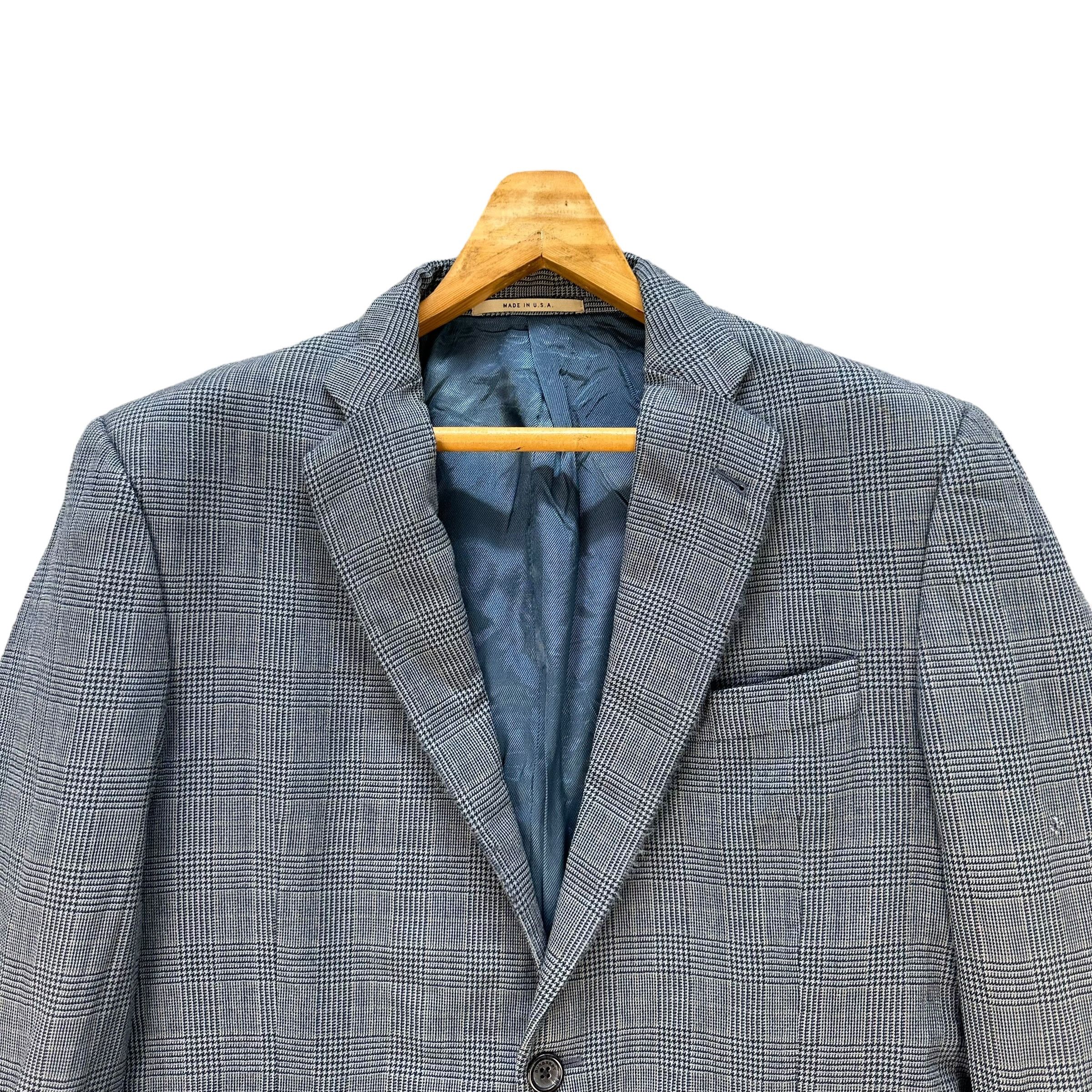 Burberry Vintage BURBERRY Kensington Usa Wool Check Blazer #A79-1915 Size US M / EU 48-50 / 2 - 2 Thumbnail