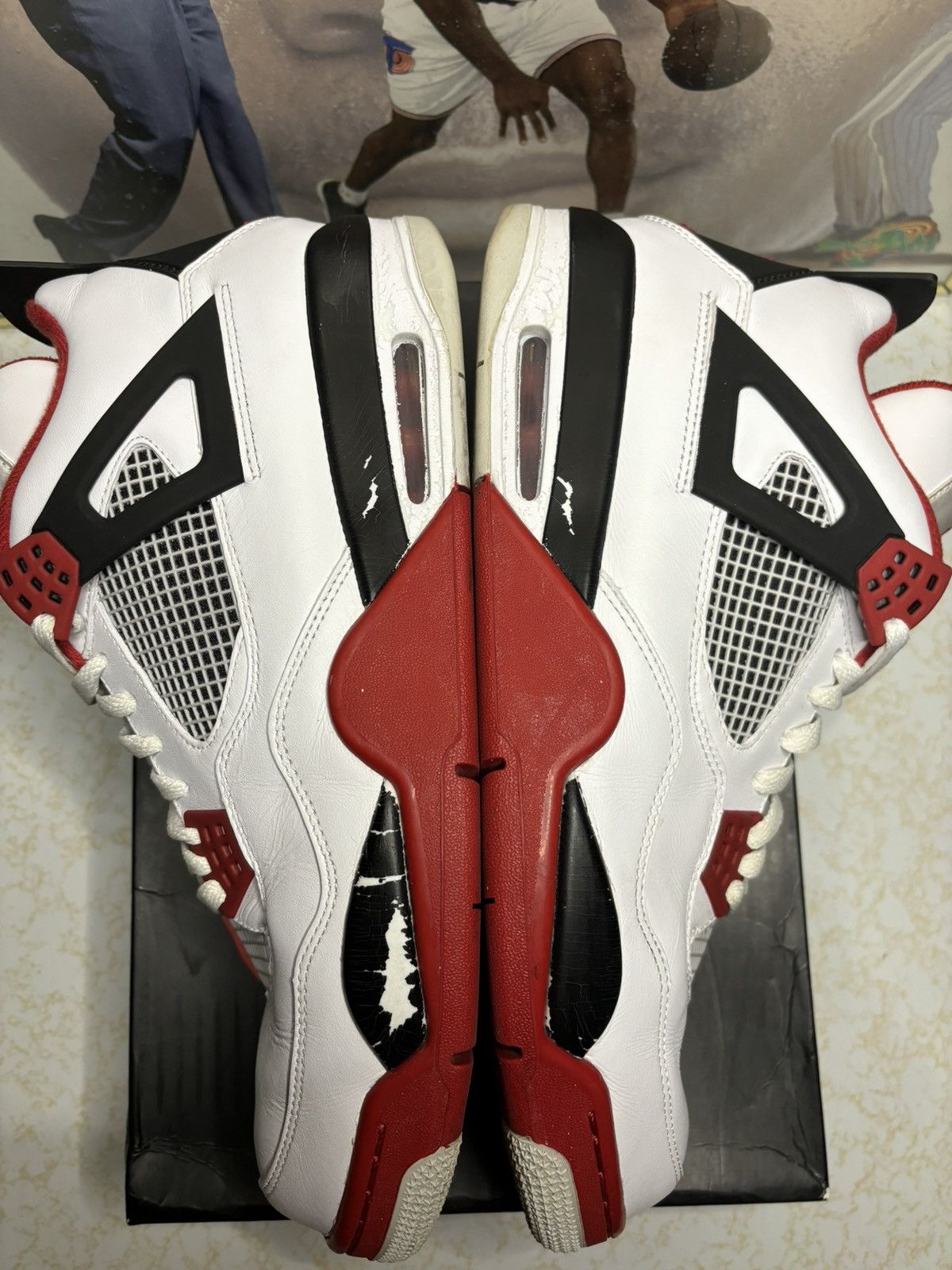 Jordan Brand Jordan Retro 4 ‘Fire Red’ Size US 13 / EU 46 - 4 Thumbnail