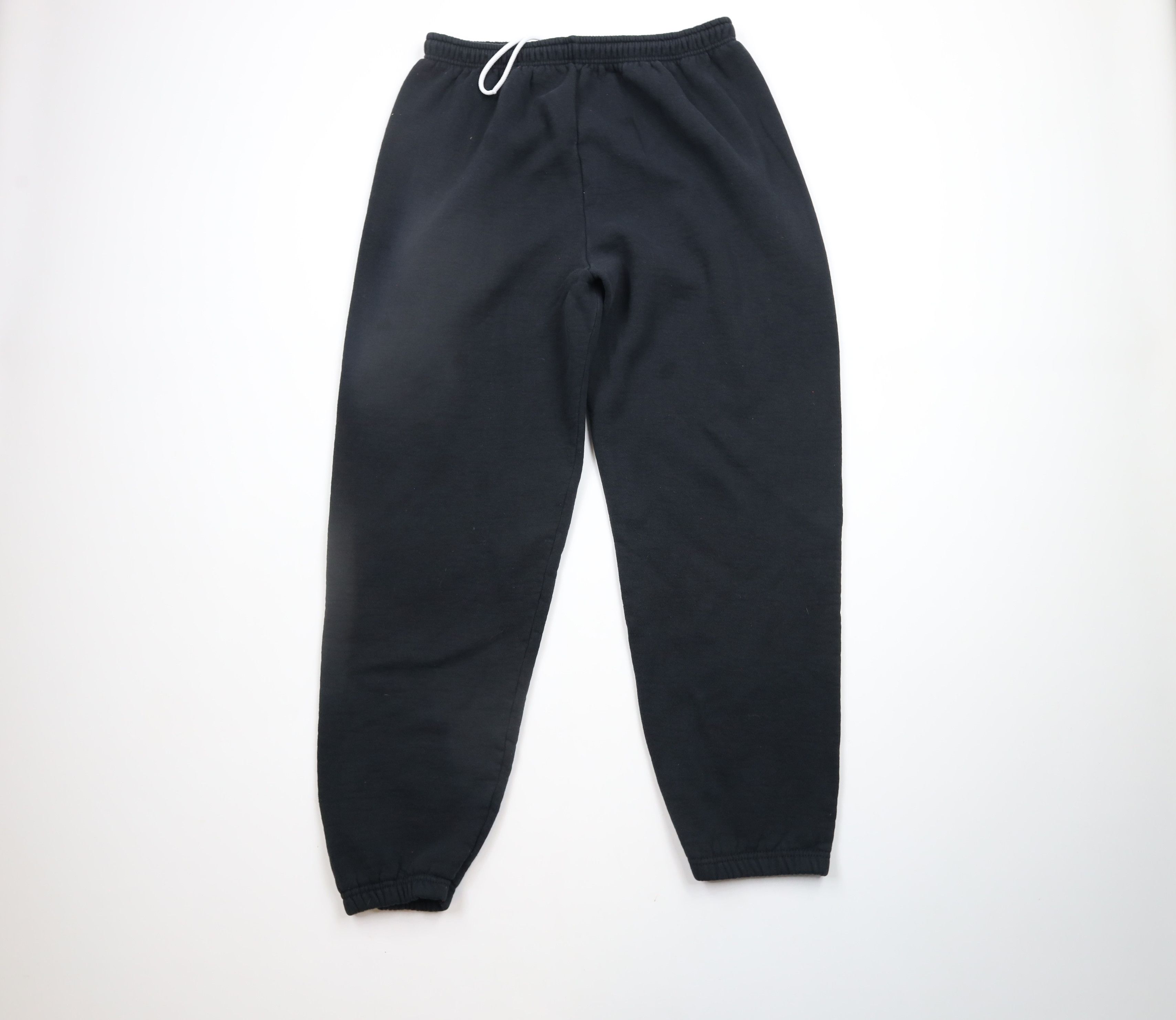 Vintage Vintage 90s Streetwear Heavyweight Sweatpants Joggers Black Size US 38 / EU 54 - 1 Thumbnail