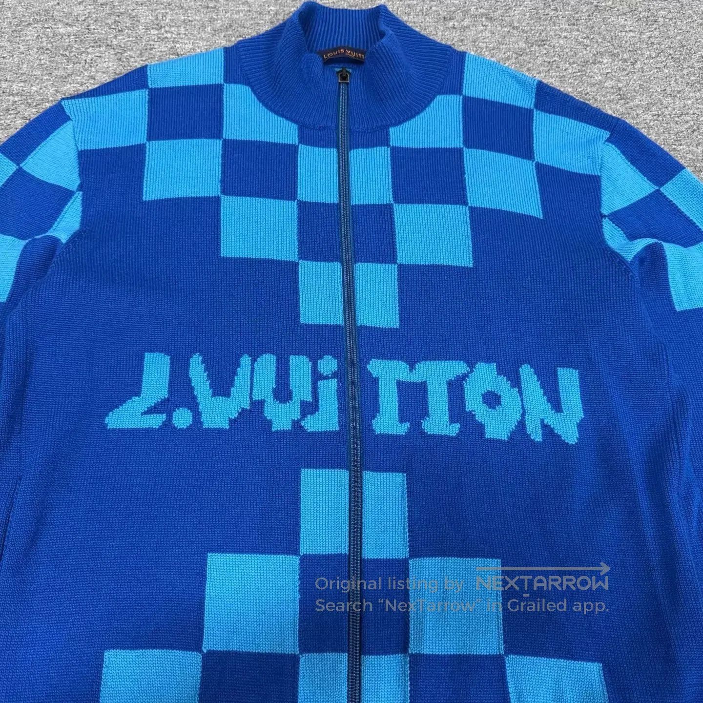 Louis Vuitton Blue Checkered Zip. Size US XL / EU 56 / 4 - 3 Thumbnail