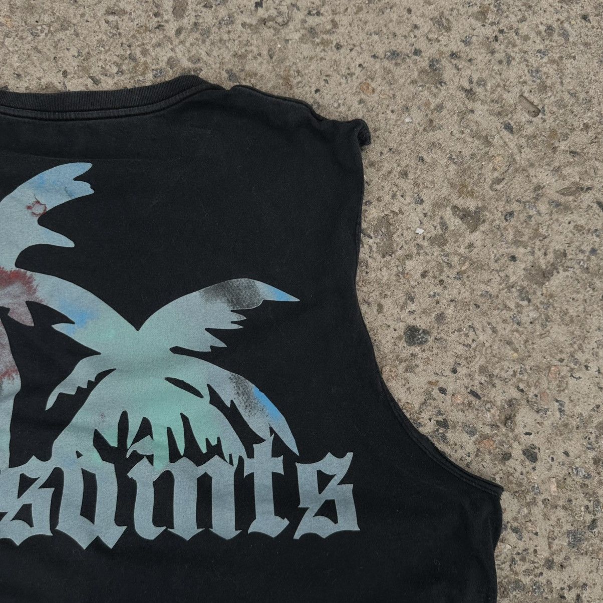 Allsaints Vintage Allsaints Tank Top Sleeveless Big Logo Trashed Y2K Size US XL / EU 56 / 4 - 13 Thumbnail