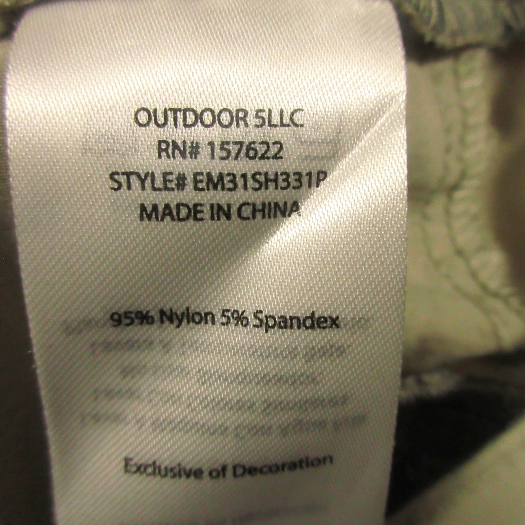 Eddie Bauer Eddie Bauer Hiking Shorts Mens 40 Nylon Elastane Zip Cargo Pocket Beige Solid 12in Inseam Regular Rise Zip Pockets Outdoor Sports Utility Size US 40 / EU 56 - 7 Thumbnail