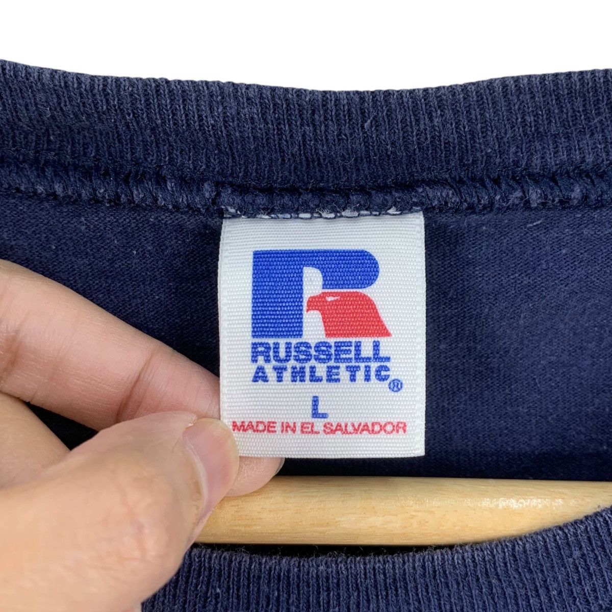 Russell Athletic Vintage RUSSELL ATHLETIC Minimalist Design Long Sleeve Size L / US 10 / IT 46 - 5 Thumbnail
