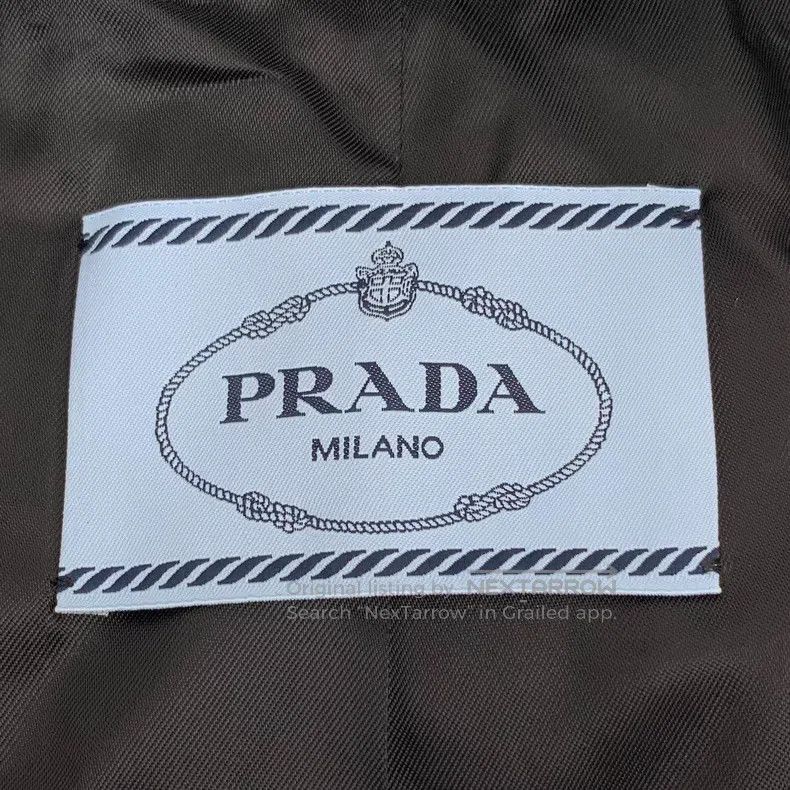 Prada Prada Dark gray sheep wool lapel single-breasted long-slee Size 44R - 5 Thumbnail