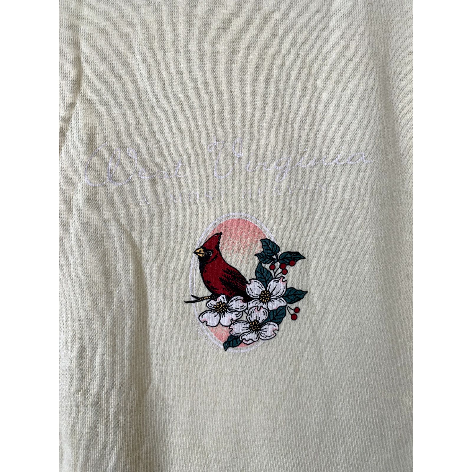 Jerzees Vintage West Virginia Almost Heaven Shirt Bird T-Shirt M Size US M / EU 48-50 / 2 - 2 Thumbnail