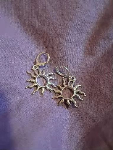 Vintage Y2K Sun Drop Earrings Size ONE SIZE - 3 Thumbnail