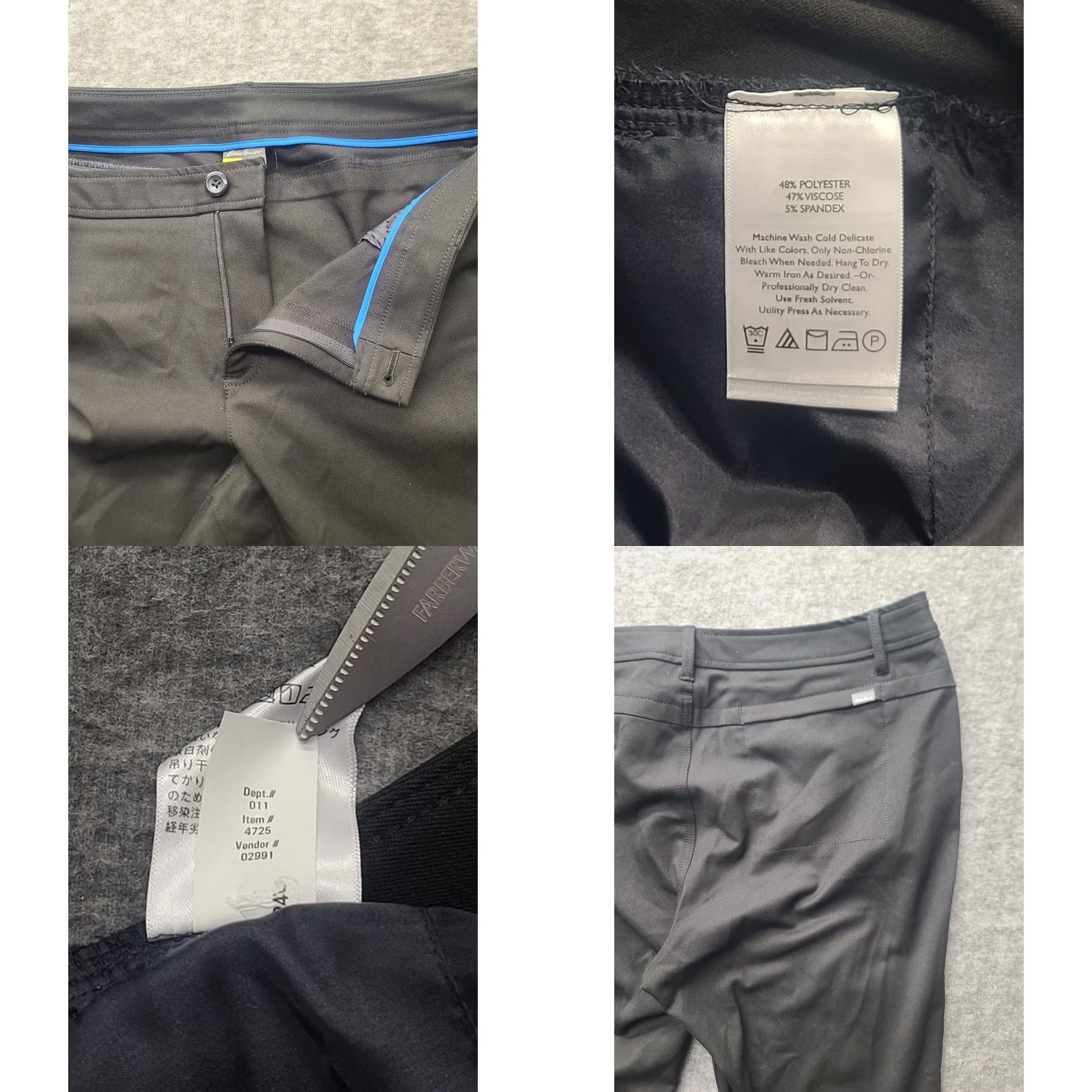 Eddie Bauer Eddie Bauer Travex Pants Womens 16x32 Curvy Fit Straight Leg Mid Rise Travel Chino Black 32x16 Mens? Womens Size 38" / US 16 / IT 52 - 8 Thumbnail
