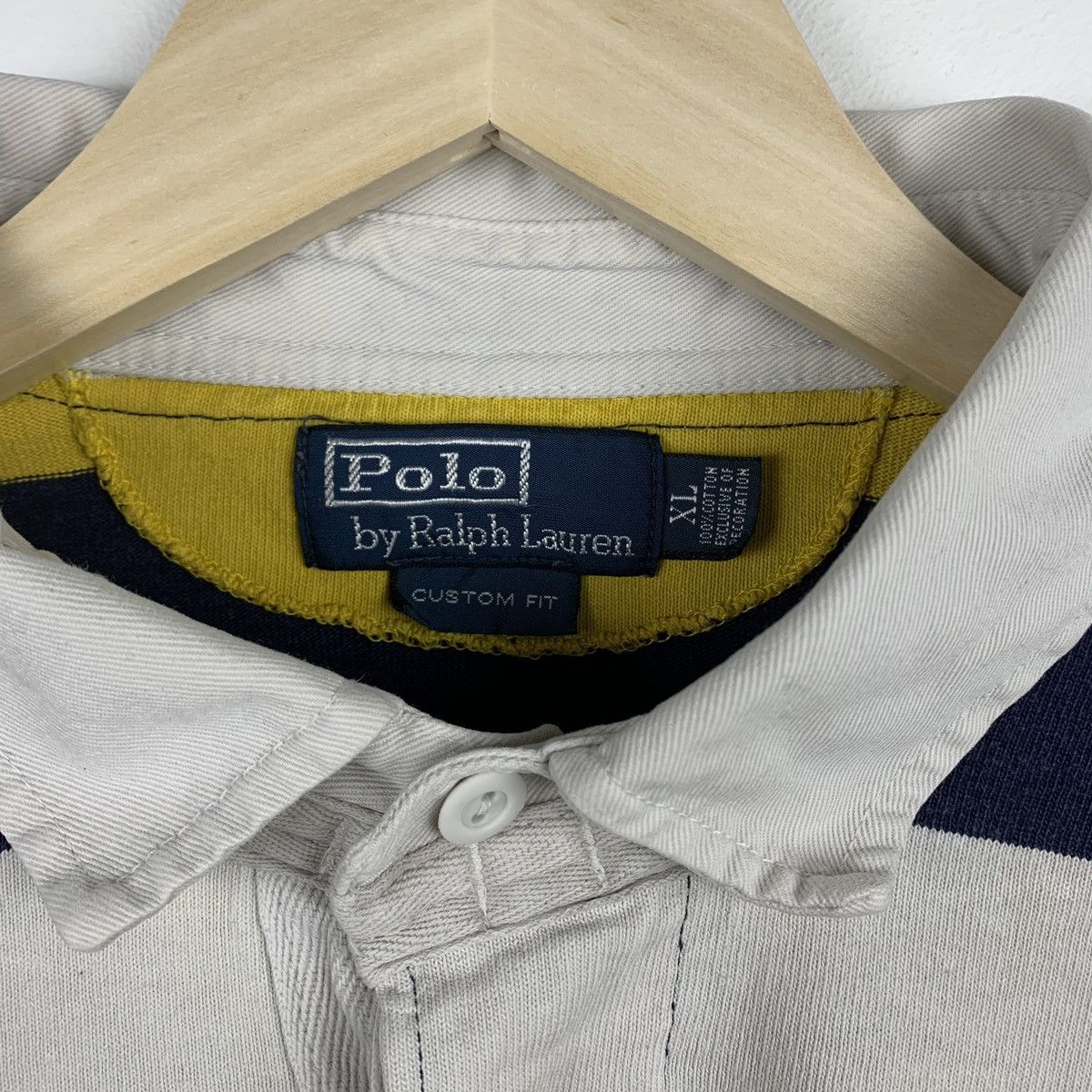 Polo Ralph Lauren Vintage Polo Ralph Lauren Striped Rugby Shirt Long Sleeve Size US XL / EU 56 / 4 - 7 Thumbnail