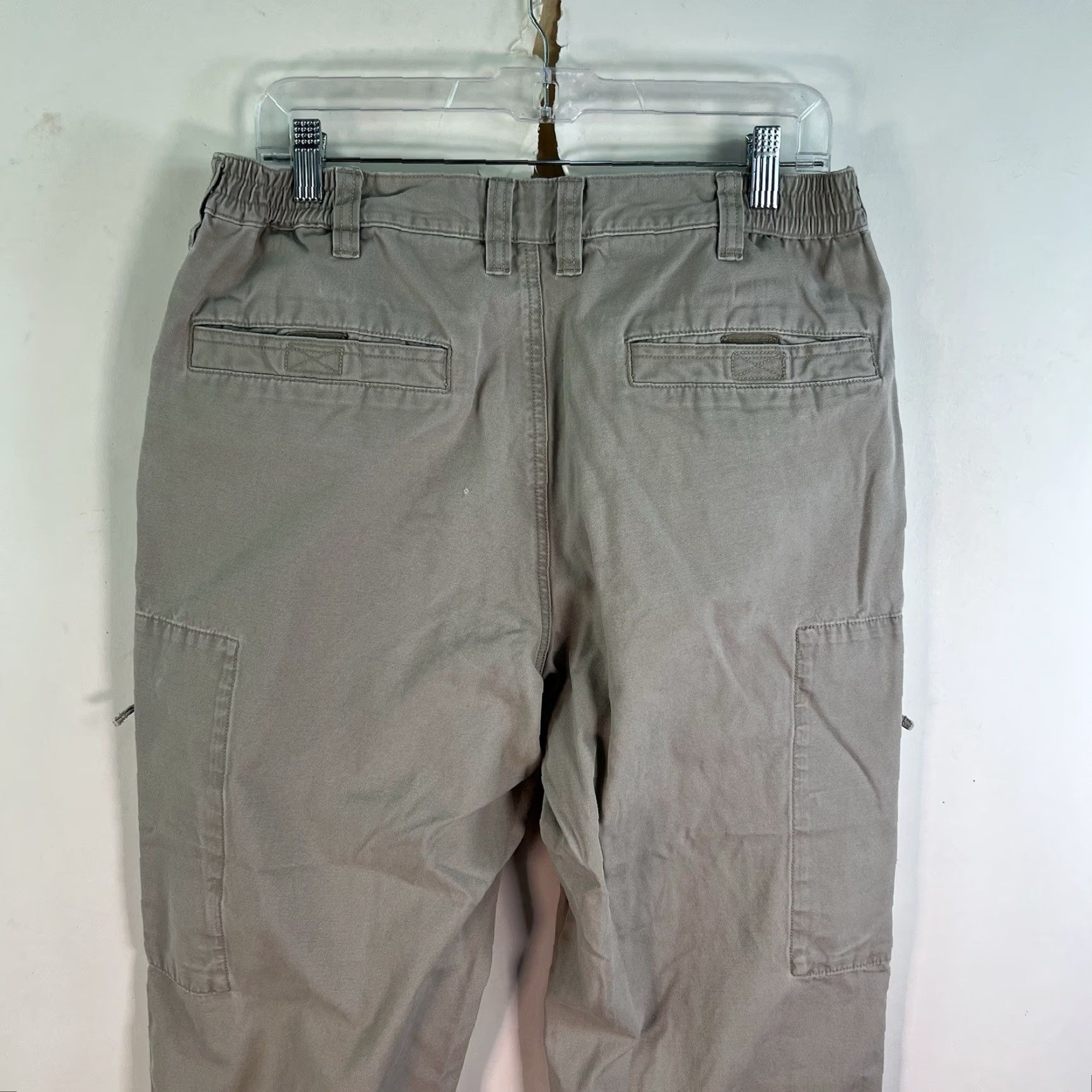Vintage 5.11 Tactical Cargo Pants Be​ige 34x30 Men’s Zip Pockets Elastic Waist Cargo Pocket Straight 5.11 Taclite Pro Canvas Cotton Blend Size US 34 / EU 50 - 6 Thumbnail