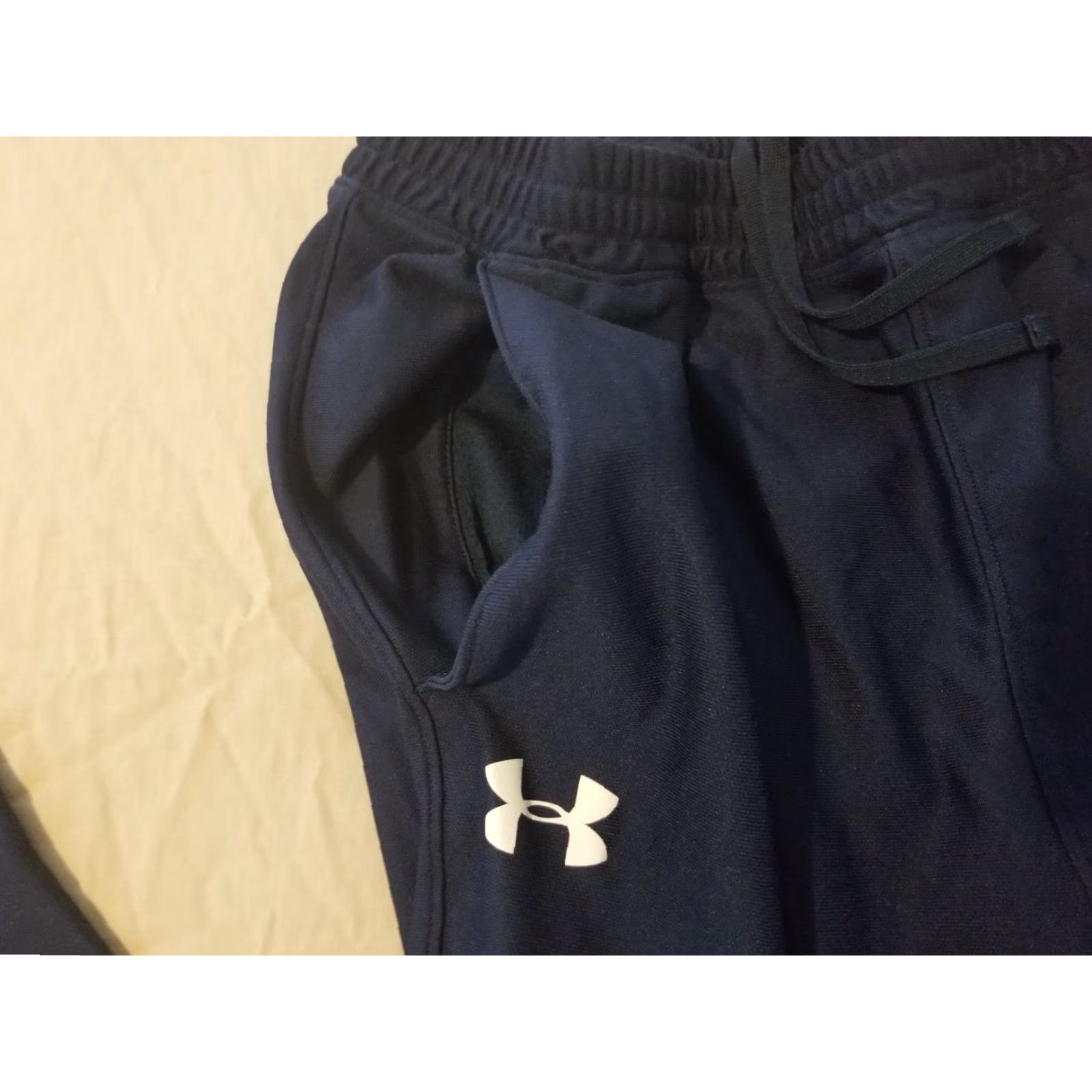 Under Armour Under Armour Pants L Large Navy Blue Athletic Gym Workout Sweatpants with Pockets Mens Size US 33 - 3 Thumbnail